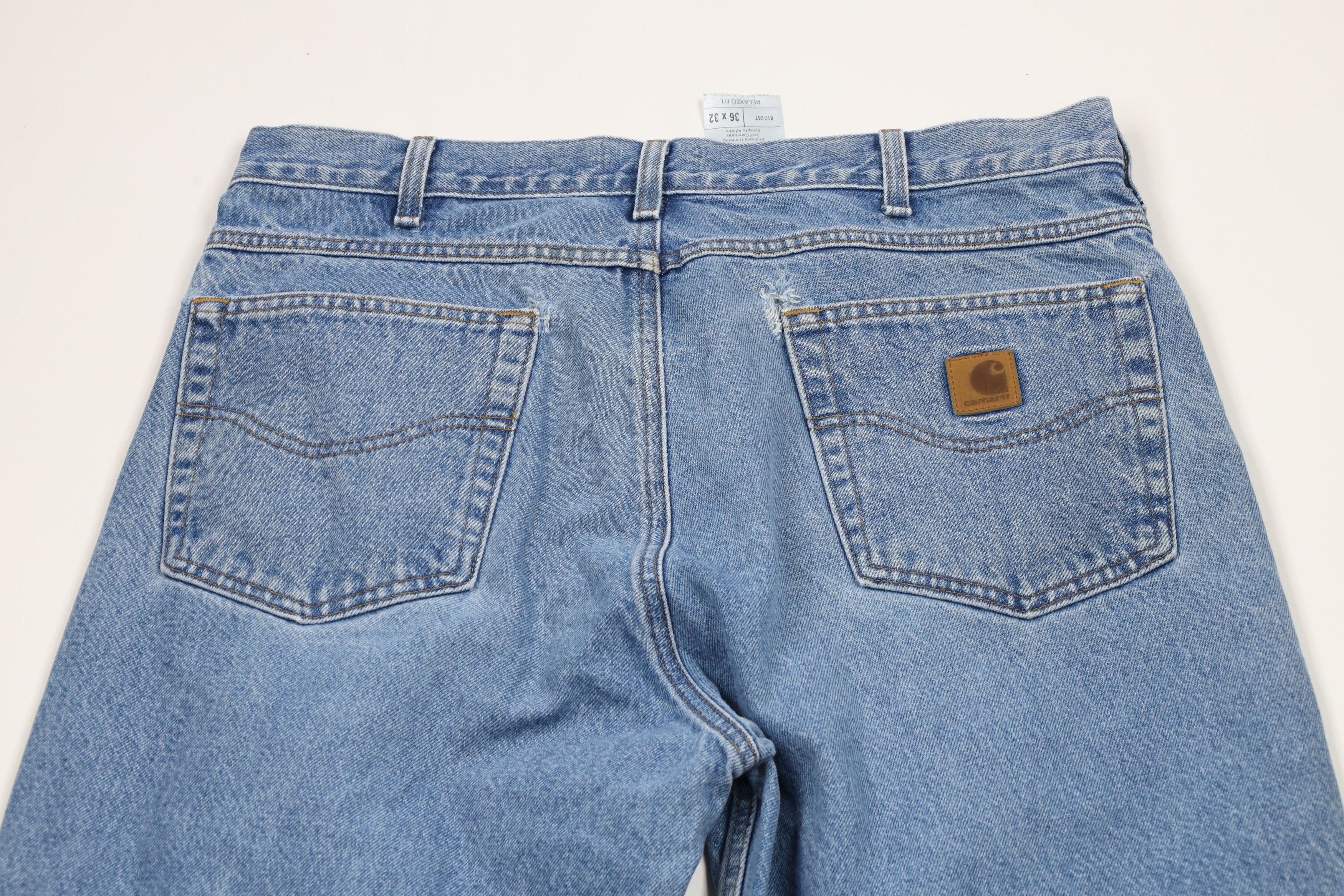 Carhartt × Vintage Vintage Carhartt Relaxed Fit Denim Jeans Blue Cotton Size US 36 / EU 52 - 11 Thumbnail