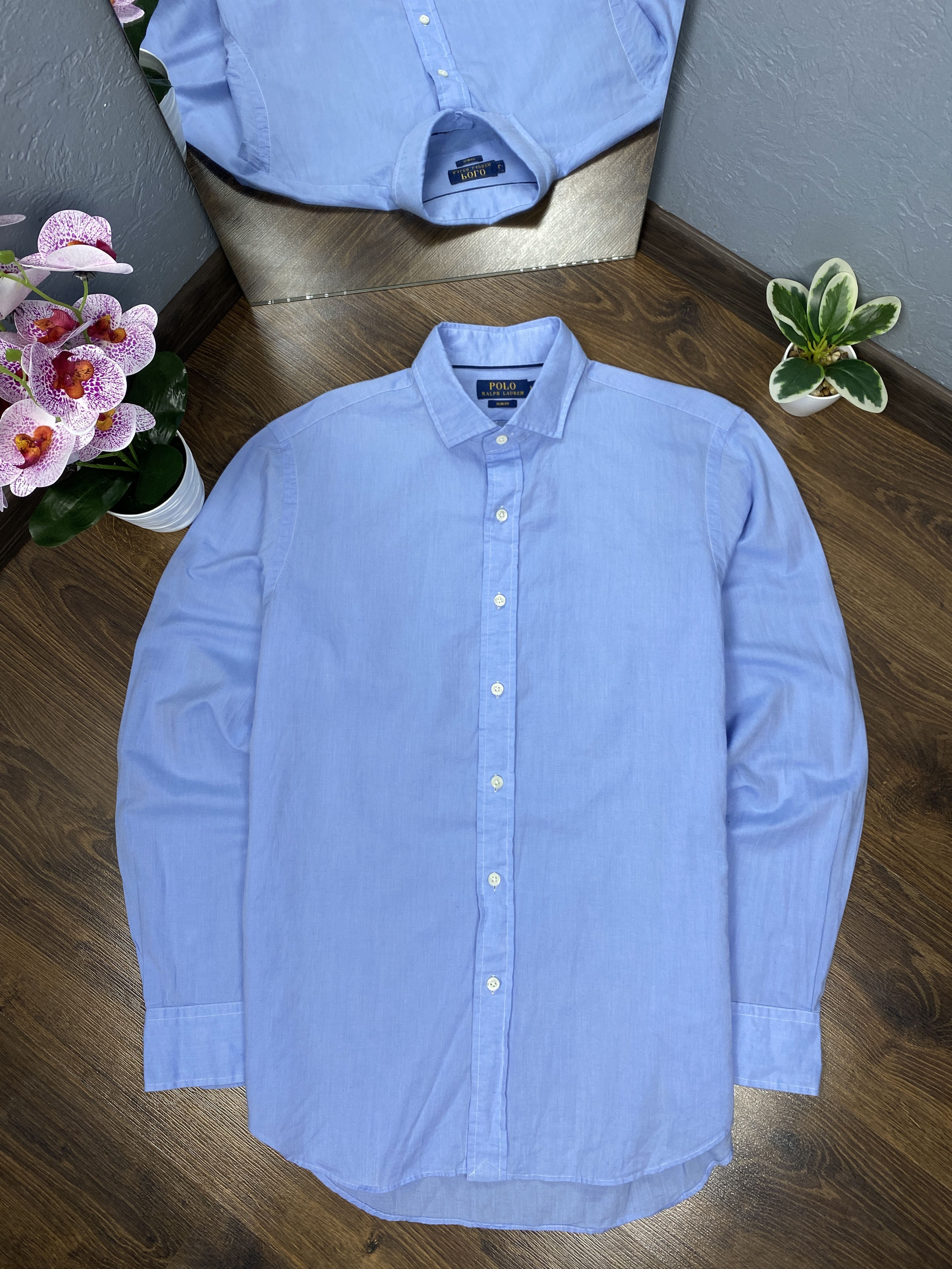 Polo Ralph Lauren × Ralph Lauren Polo Ralph Lauren vintage long sleeve shirt y2k slim fit Size US L / EU 52-54 / 3 - 1 Thumbnail