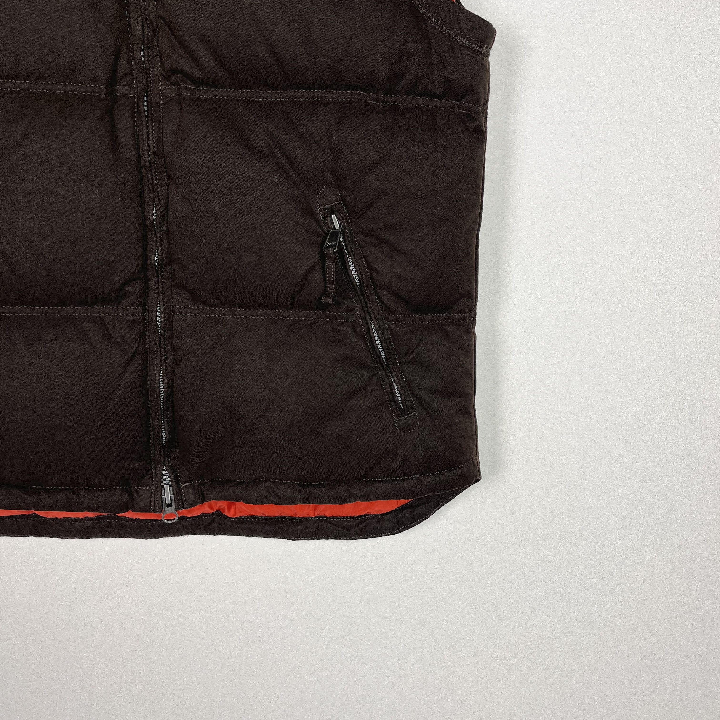Napapijri Vintage Napapijri Brown Full Zip Down Gilet Jacket Size US M / EU 48-50 / 2 - 4 Thumbnail
