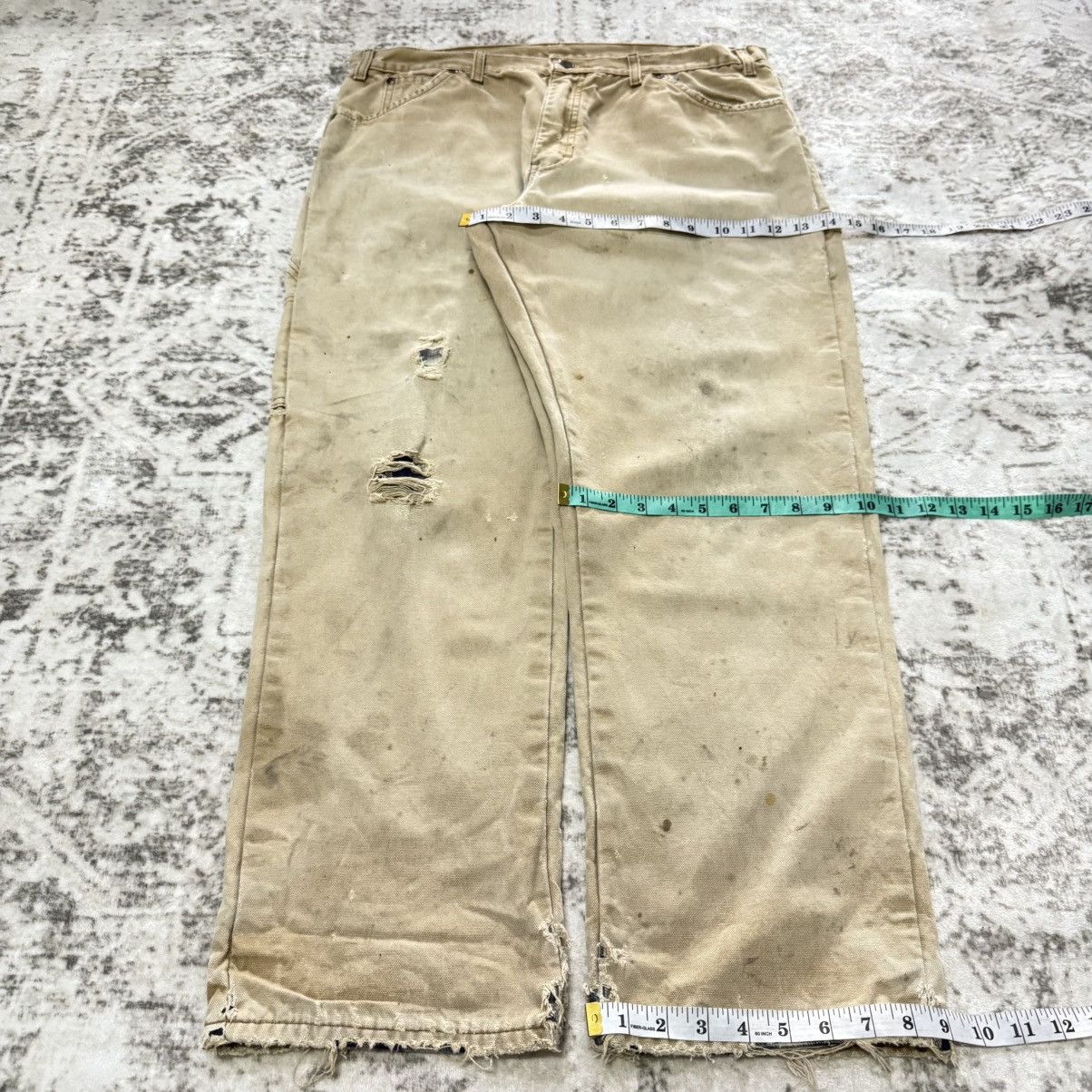 Dickies Vintage Dickies Blanket Linen Distressed Jeans Size US 36 / EU 52 - 9 Thumbnail