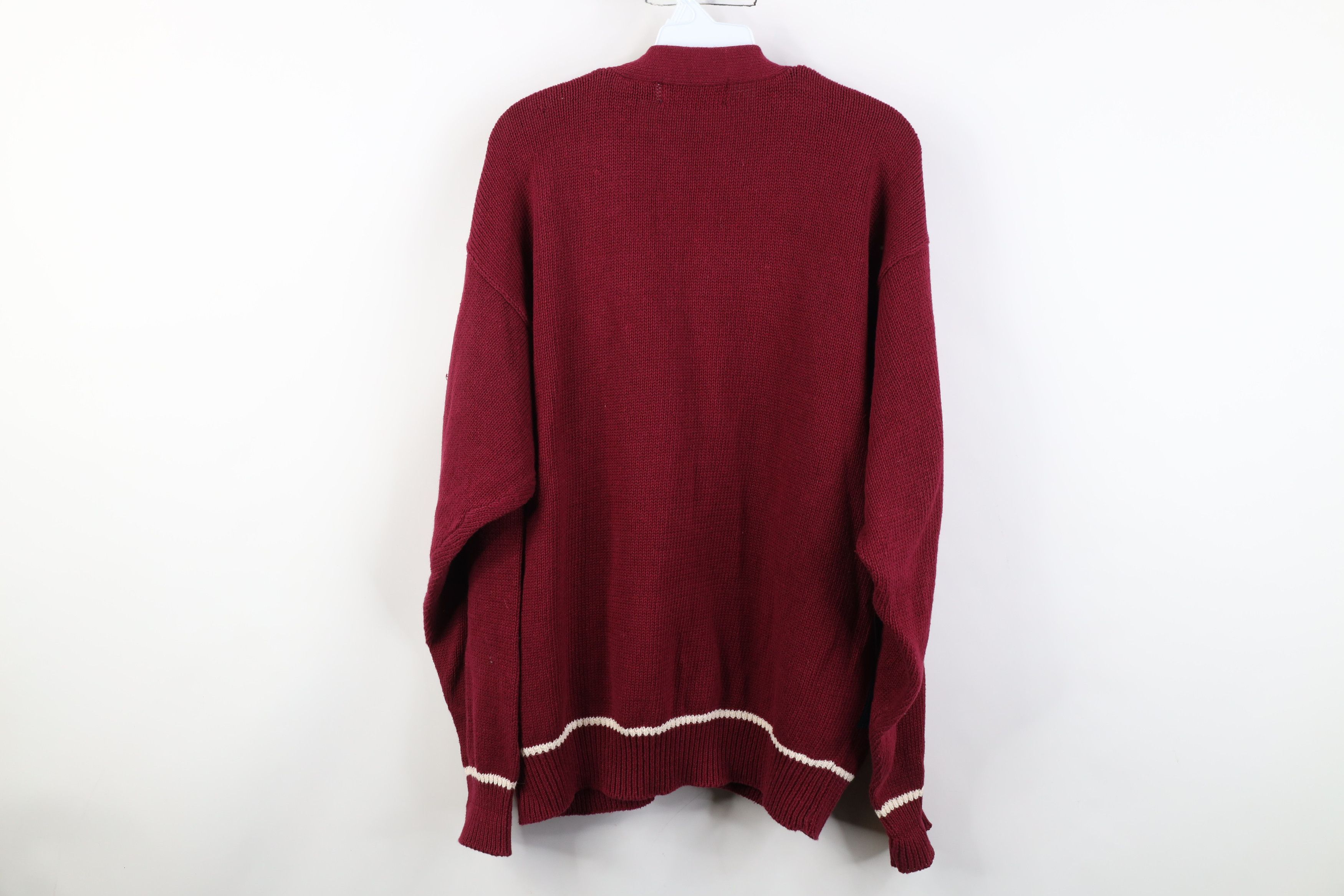 Vintage Vintage 90s Streetwear All Over Print Knit Cardigan Sweater Size US L / EU 52-54 / 3 - 12 Thumbnail