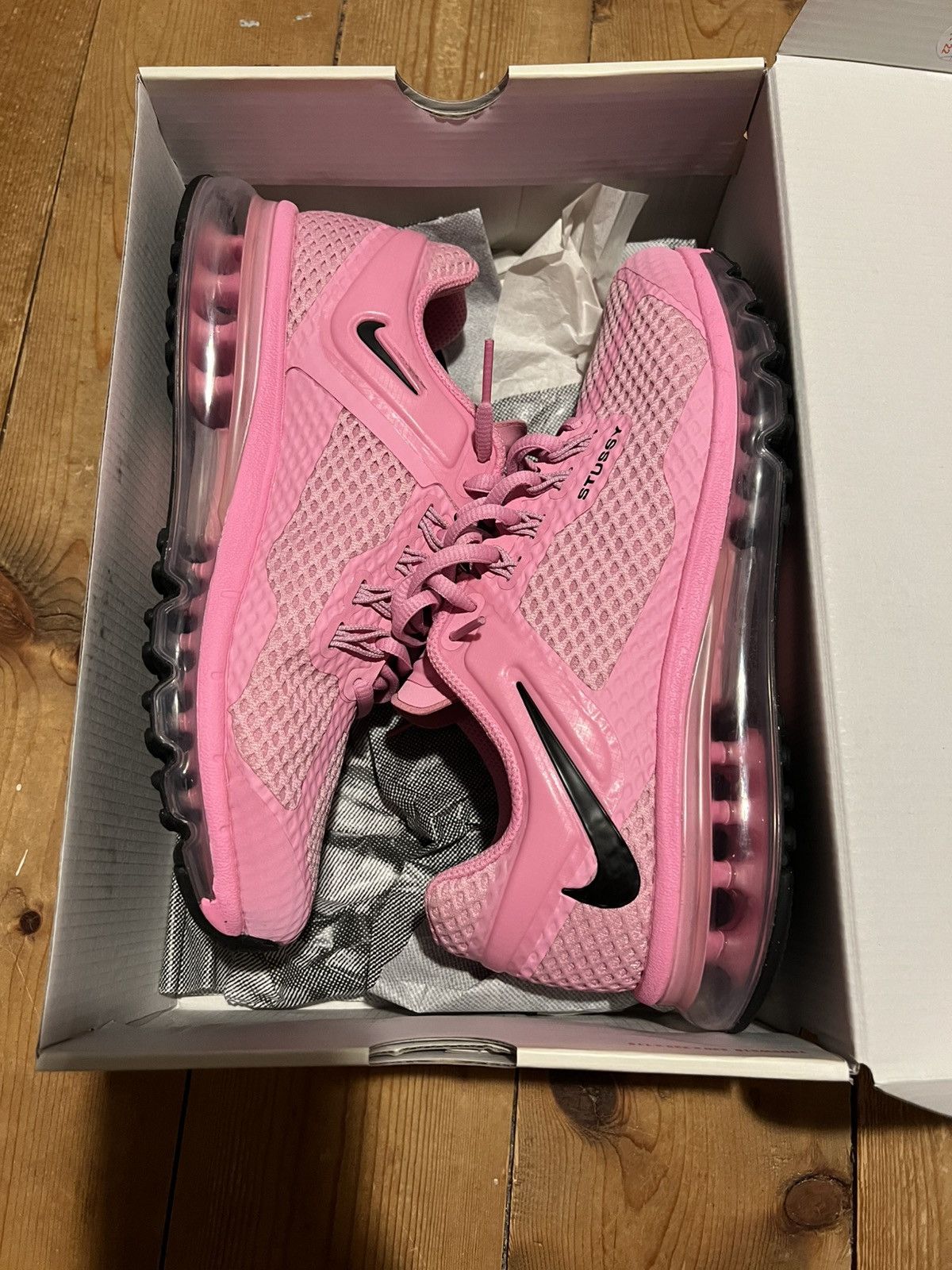 Nike × Stussy Nike Stussy Airmax 2013 Pink Size US 8.5 / EU 41-42 - 6 Thumbnail