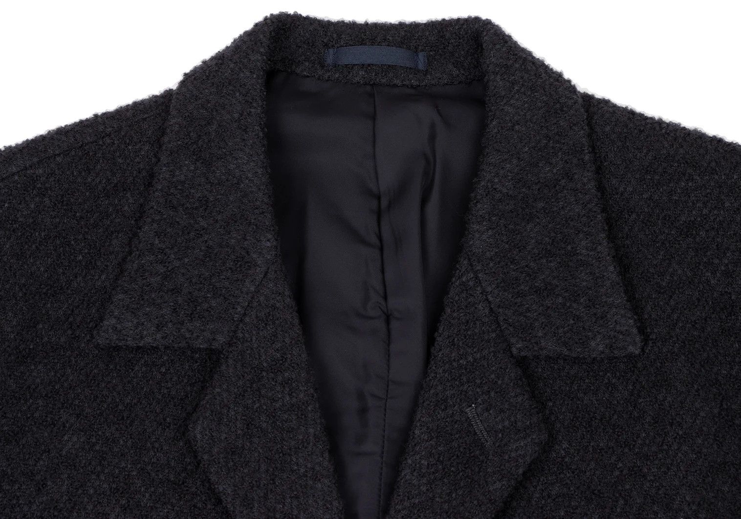 Issey Miyake Wool Blend Patch Pocket Knit Jacket in Navy, Size L Size US L / EU 52-54 / 3 - 3 Thumbnail