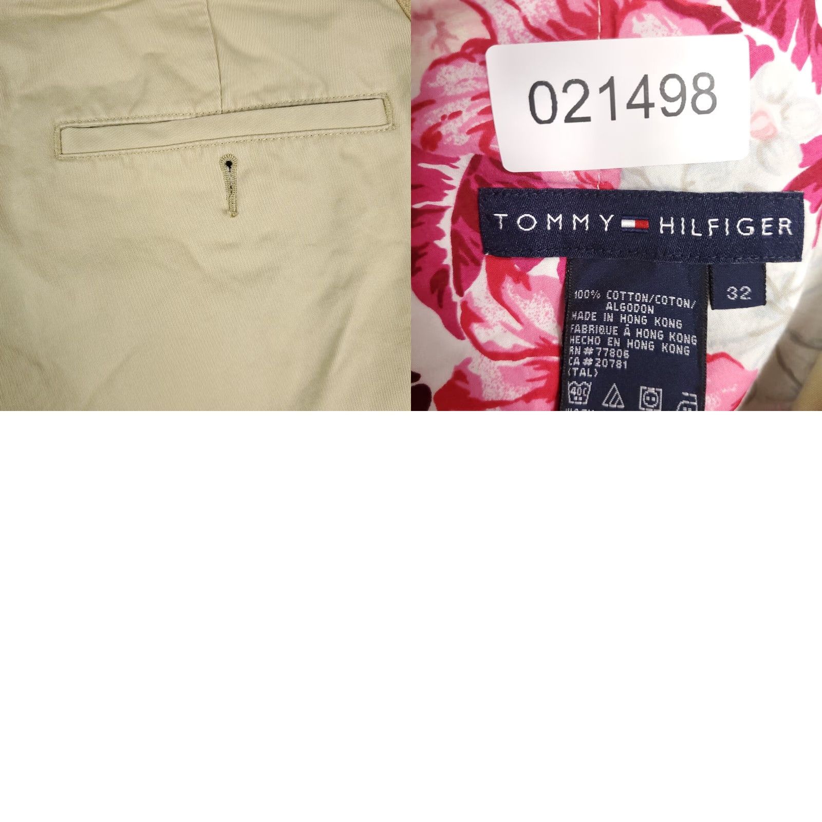 Tommy Hilfiger VINTAGE Tommy Hilfiger Shorts Women's Size 32 Beige Casual Chino Flat Front Size 32" / US 10 / IT 46 - 8 Thumbnail