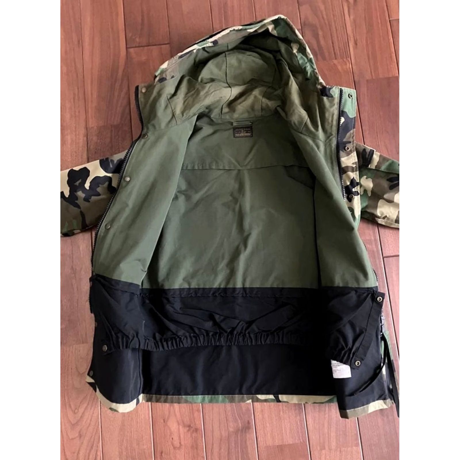 Wtaps WTAPS Jacket ECWCS 13SS 131GWDT-JKM02 Green Black Size:S Mens Nylon Tafteta Tetramex 68x48x44 Used Woodland 90s 2000s Size US S / EU 44-46 / 1 - 3 Thumbnail