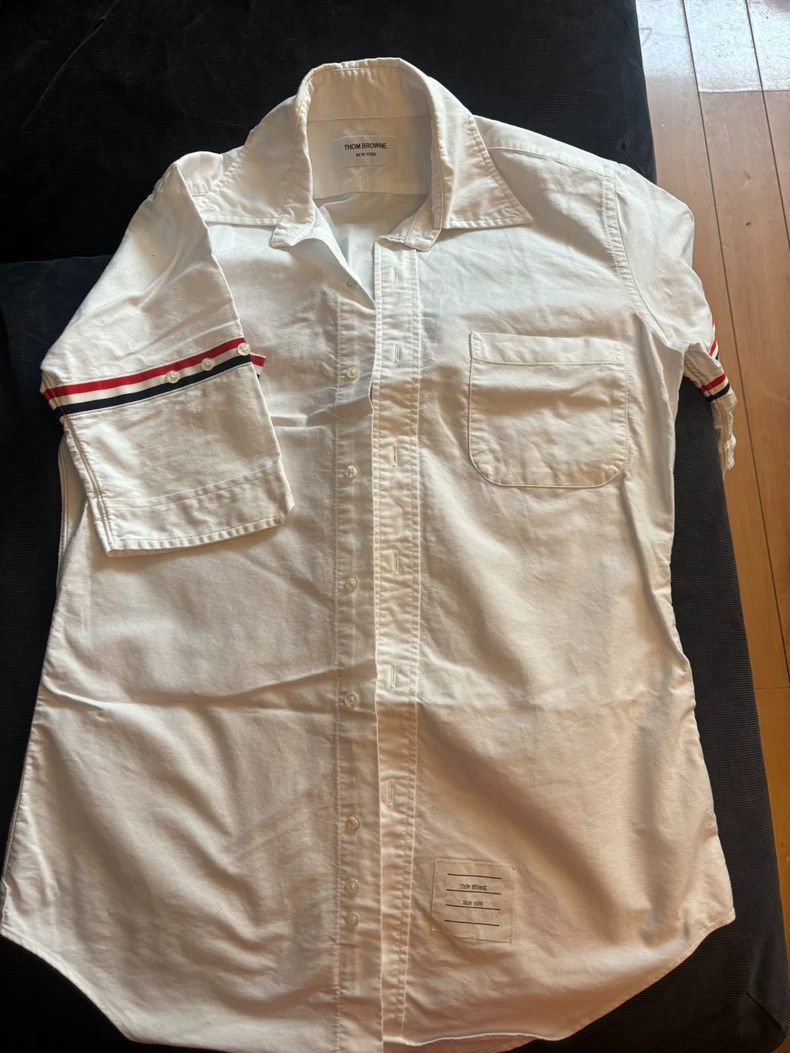 Thom Browne Thom browne Short-sleeved shirt 2503-Nextarrow Size US M / EU 48-50 / 2 - 1 Thumbnail