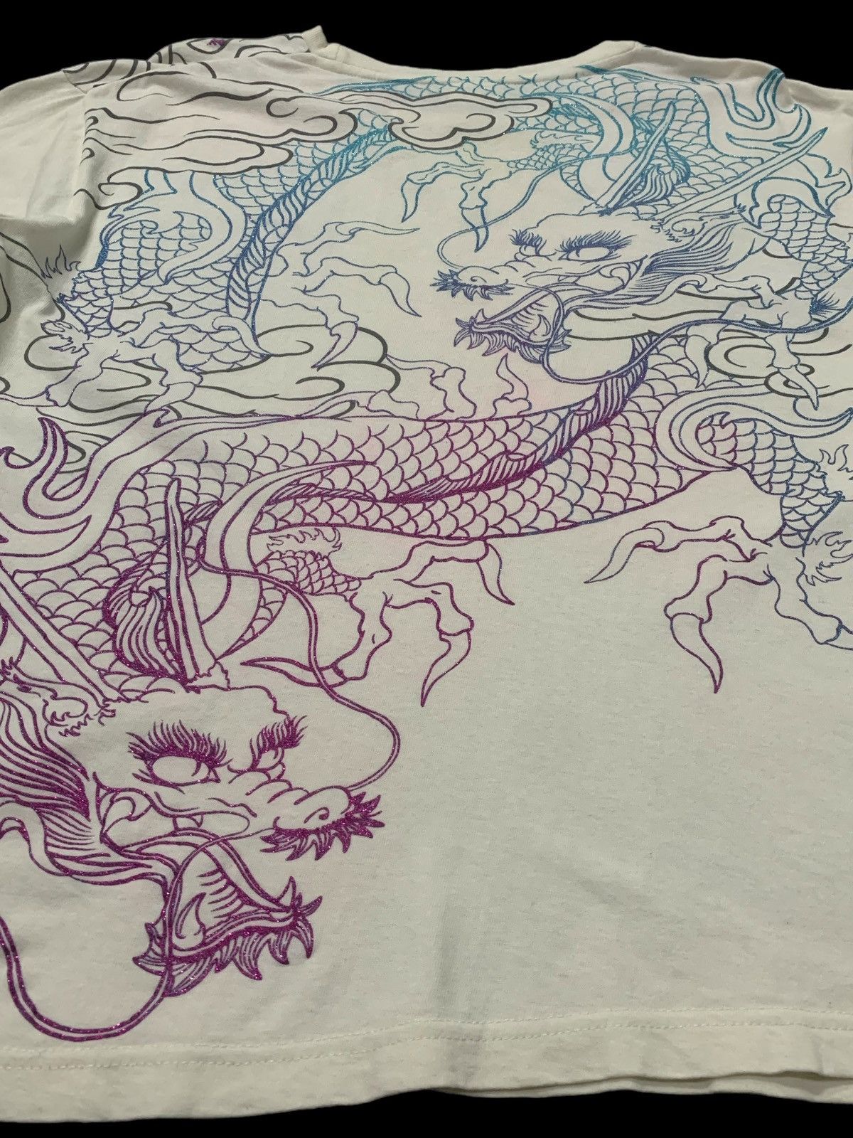 Japanese Brand Space Opera Dragon Koi Yakuza Japan Gangster Religion Size US L / EU 52-54 / 3 - 7 Thumbnail