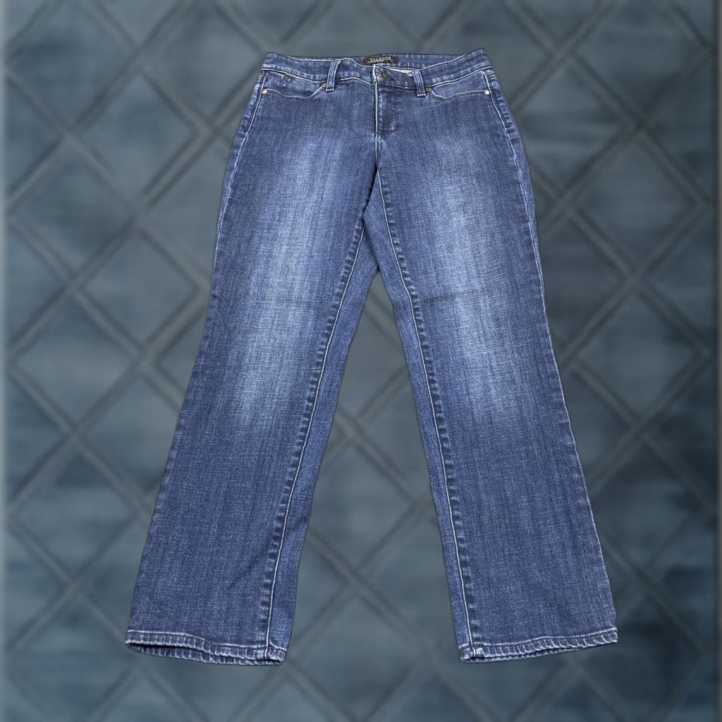 Talbots Talbots Jeans Womens 4P Blue Medium Wash Straight 5-Pocket Stretch Size 27" / US 4 / IT 40 - 1 Thumbnail