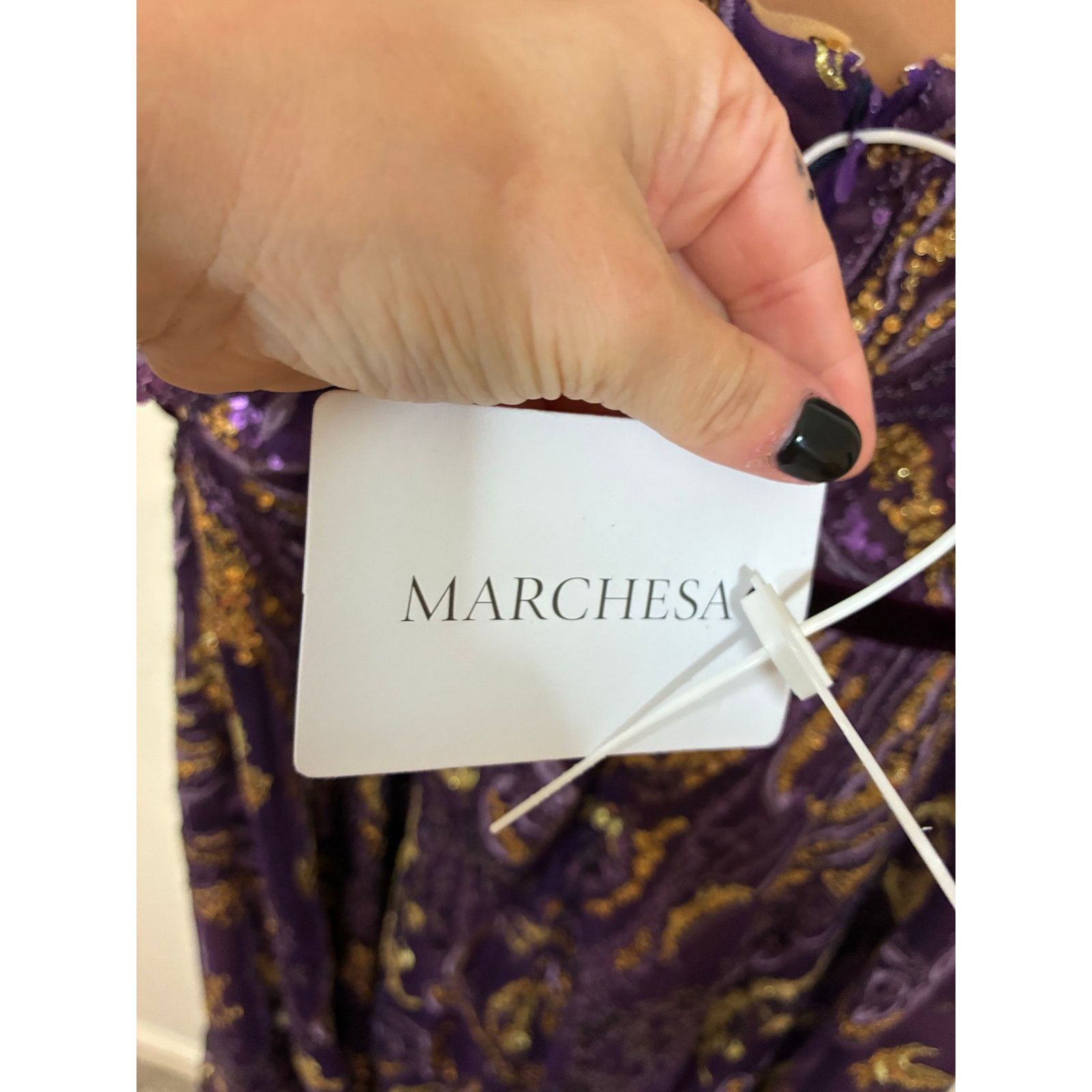 Marchesa NWT Marchesa Notte 12 Embellished Tulle Evening Gown 12 Size XL / US 12-14 / IT 48-50 - 5 Thumbnail