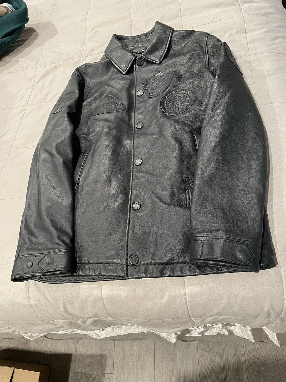 Louis Vuitton Louis Vuitton Satellite Black Leather Jacket Size US M / EU 48-50 / 2 - 2 Thumbnail