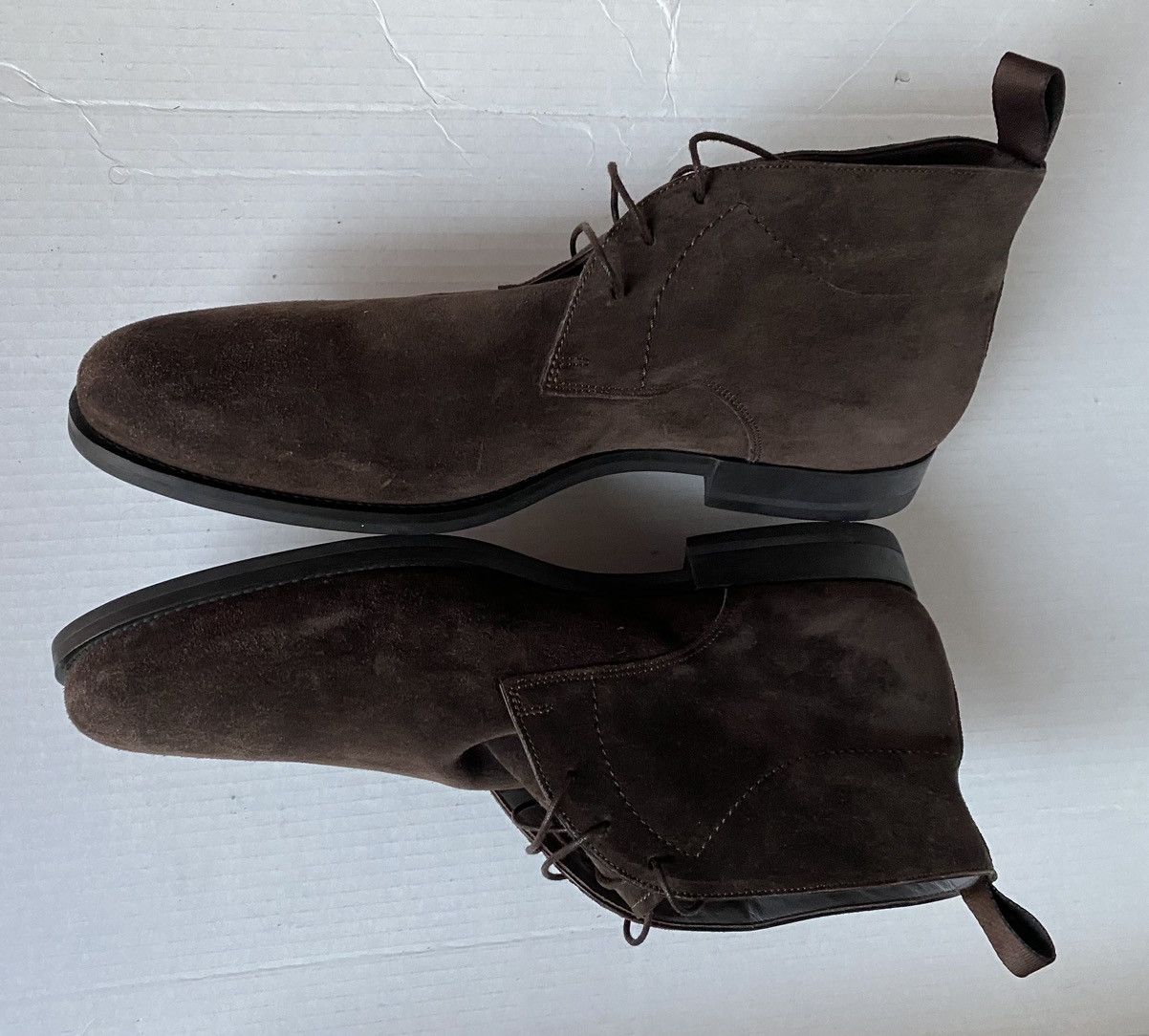 Santoni Santoni 🇮🇹 brown brushed suede handmade desert boots 11 NEW Size US 11 / EU 44 - 10 Thumbnail