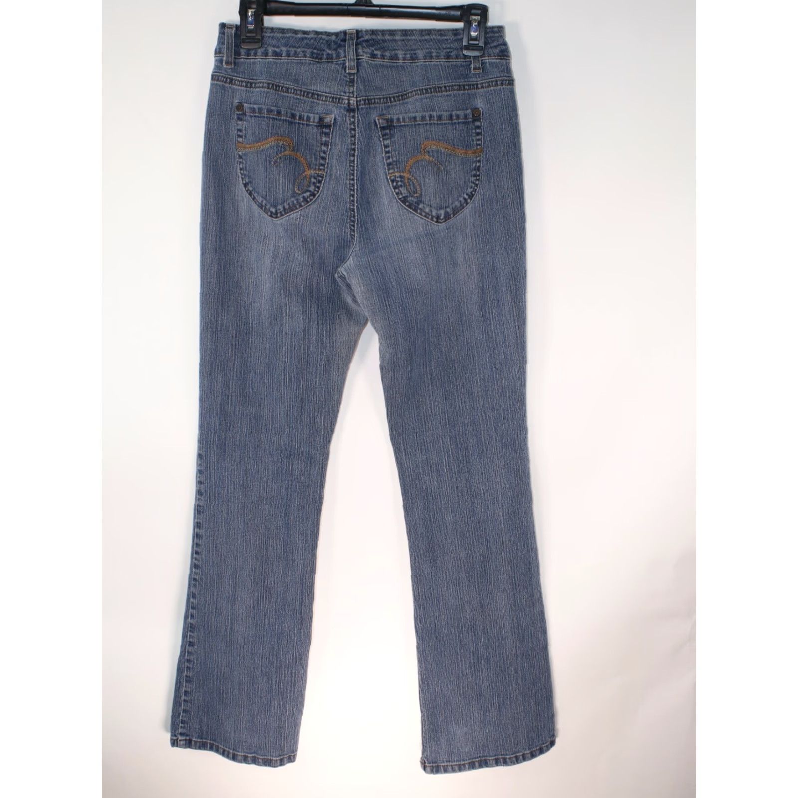 Nine West Nine West Sams Arielle Boot Cut Jeans Womens Size 8 Blue 28X30 Stretch Denim Regular Rise High Jeans Bootscut Size 28" / US 6 / IT 42 - 4 Thumbnail