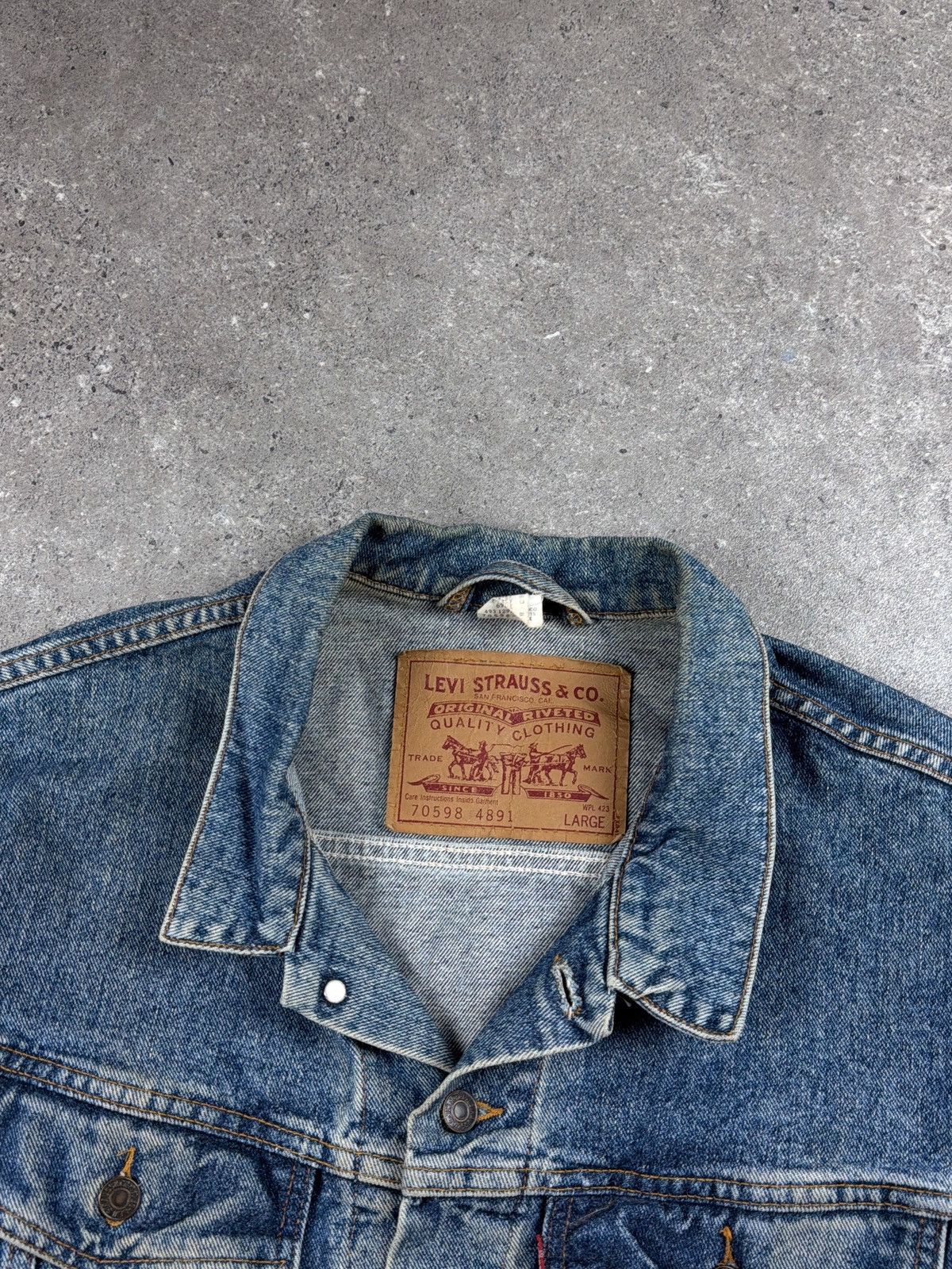Levi's Vintage Levi’s Denim Jacket 70598 4891 Size US L / EU 52-54 / 3 - 8 Thumbnail