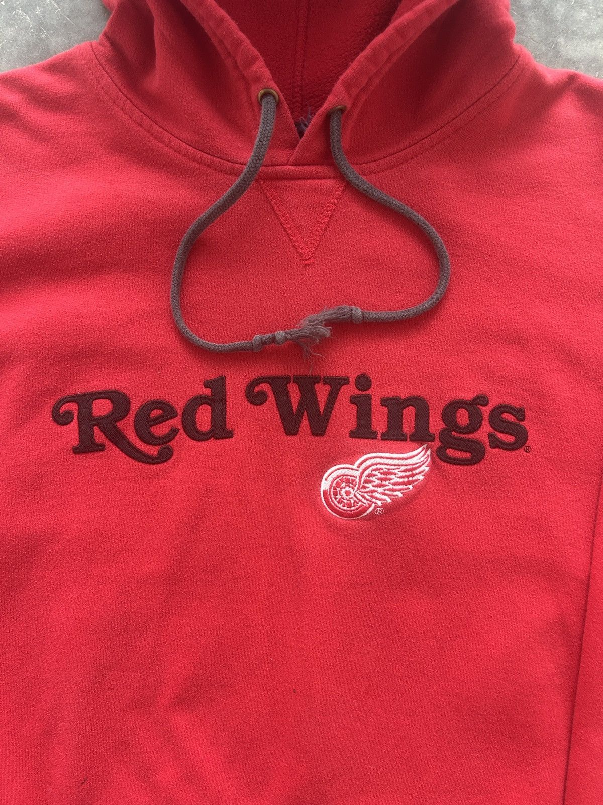 Lee × NHL × Vintage Vintage Y2K Detroit Red Wings Hoodie Embroidered Logo Baggy Size US XXL / EU 58 / 5 - 3 Thumbnail