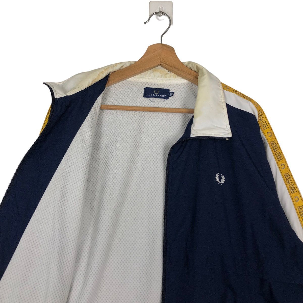 Fred Perry 🔥90’s Vintage Fred Perry Striped Jacket Inspire Raff Simons Size US M / EU 48-50 / 2 - 10 Thumbnail