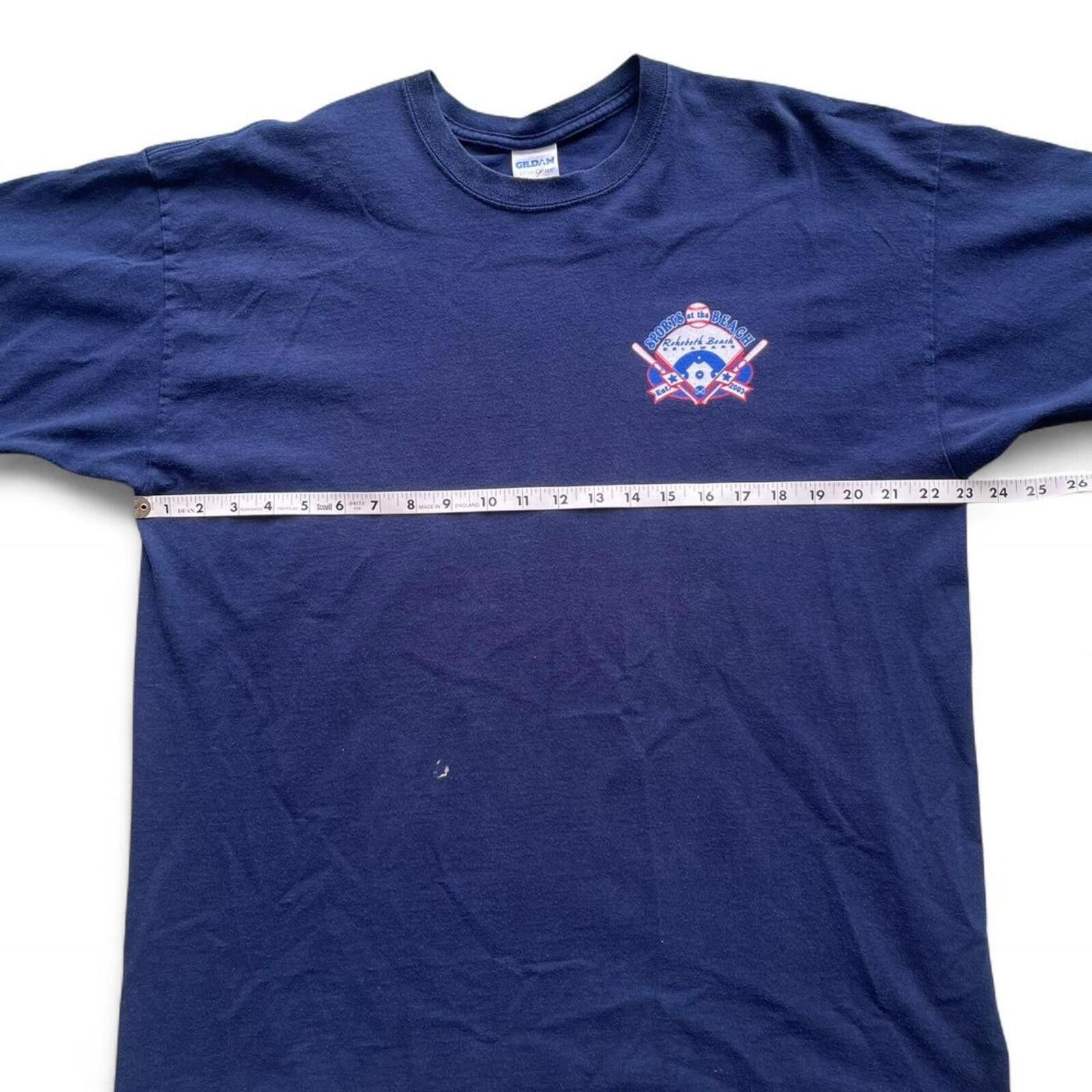 Gildan 2003 Sports at the Beach Rehoboth Delaware Baseball T-Shirt Size US L / EU 52-54 / 3 - 5 Thumbnail