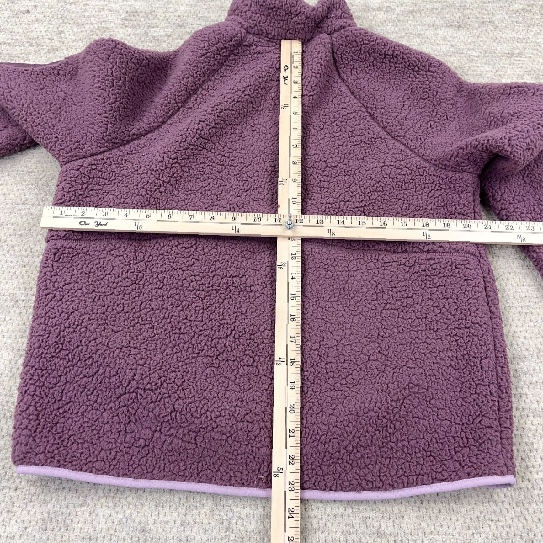 Under Armour Under Armour Sweater Women M Purple Pullover Quarter Zip Deep Pile Sherpa Shirt Size M / US 6-8 / IT 42-44 - 5 Thumbnail