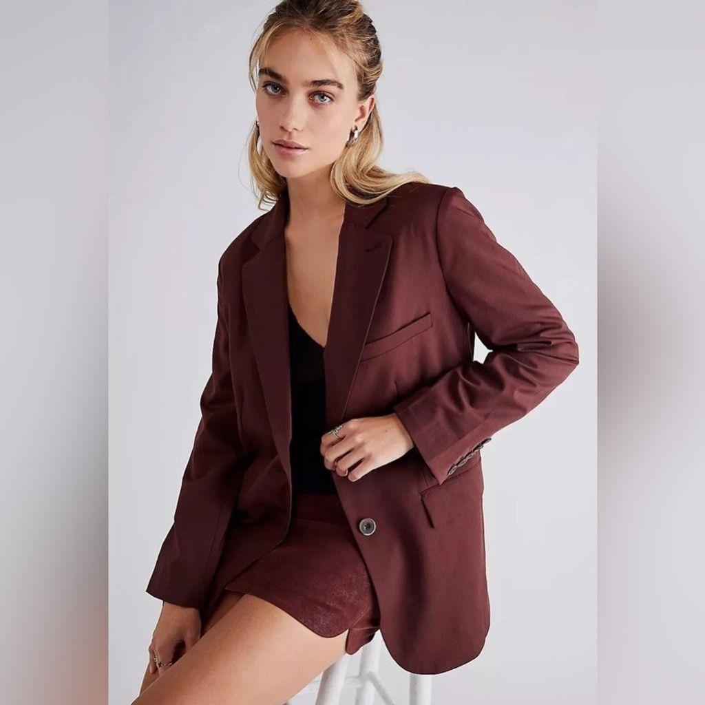 Free People Free People Oversized Jay Bitter Blazer Size XS. B18 Size XS / US 0-2 / IT 36-38 - 1 Thumbnail