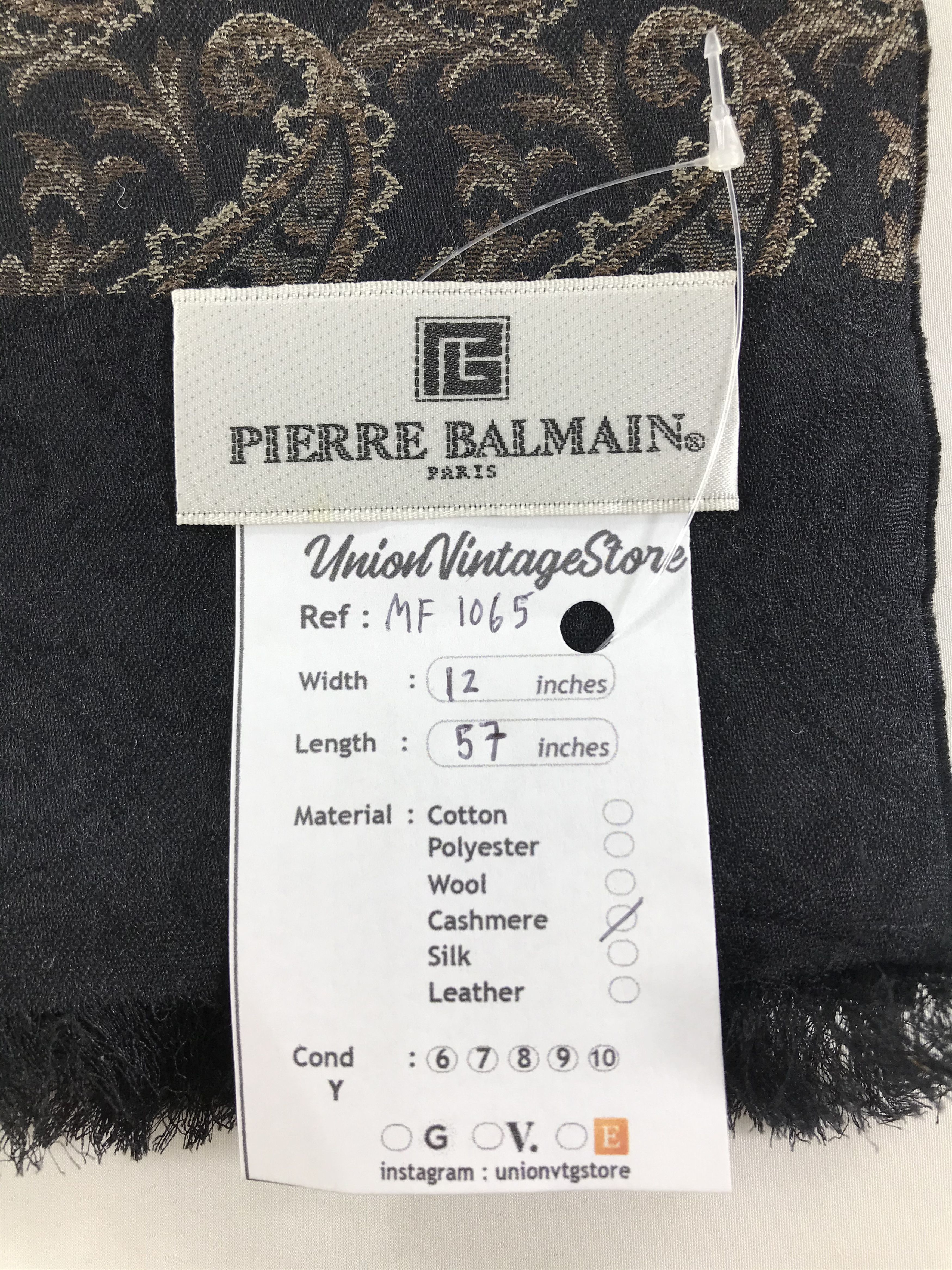 Pierre Balmain Vintage Pierre Balmain Scarf/Muffler/Neckwear MF1065 Size ONE SIZE - 4 Thumbnail