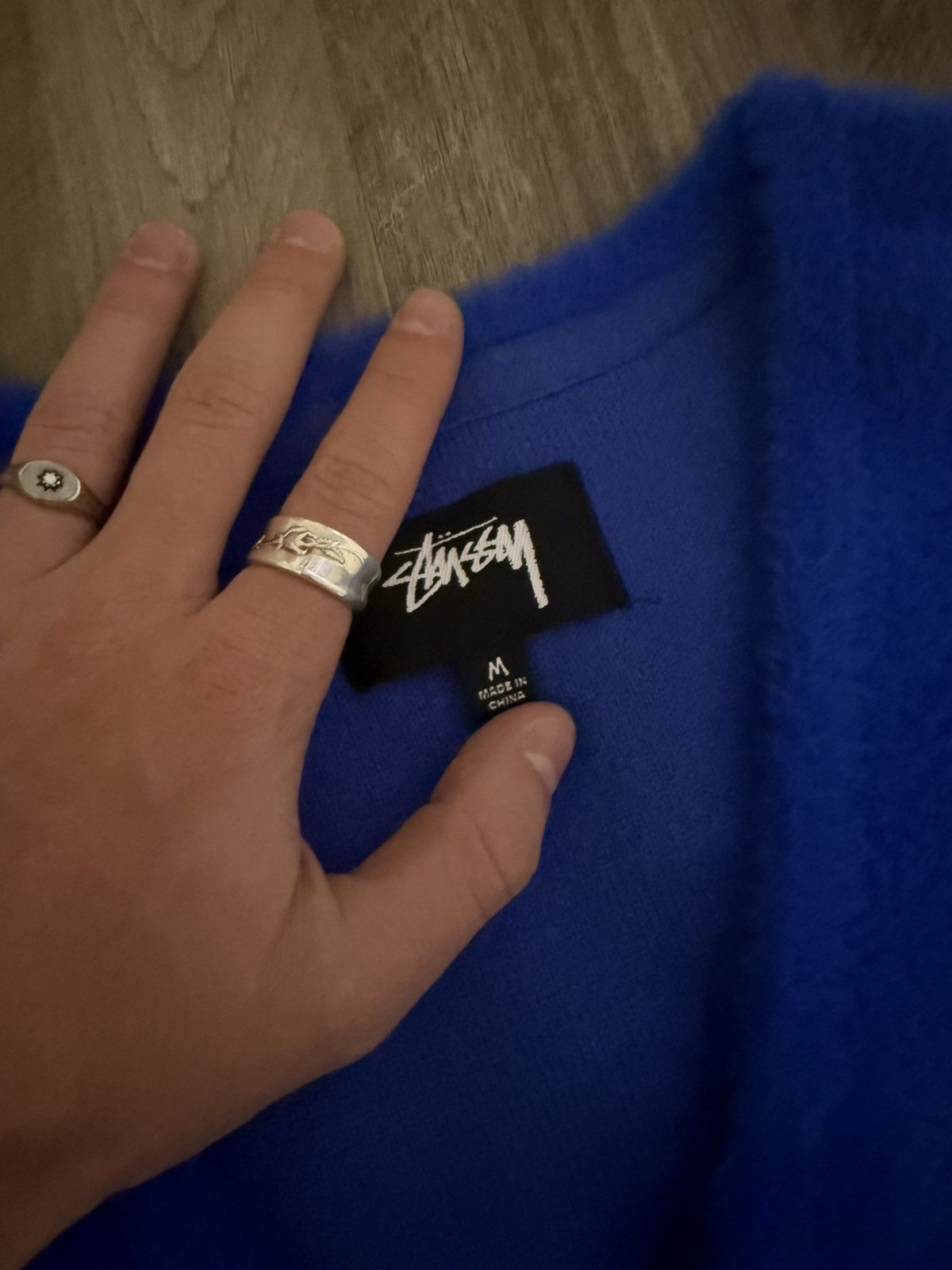 Stussy Stussy Shaggy Cardigan Royal Blue Size US M / EU 48-50 / 2 - 3 Thumbnail