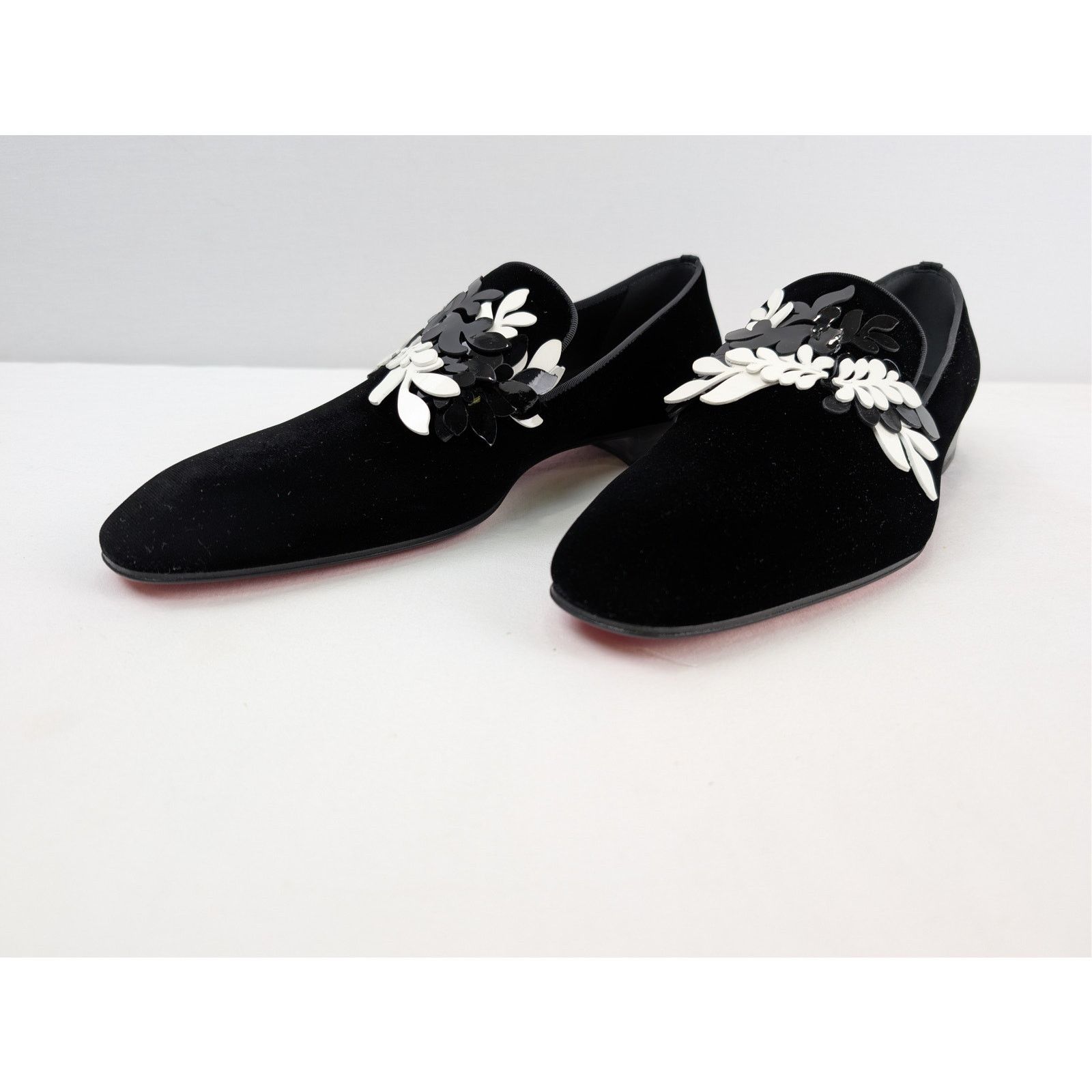 Christian Louboutin o1rshd1 Dandelion Petunia Flat Loafers Shoe Boots in Black Size US 12 / EU 45 - 7 Thumbnail