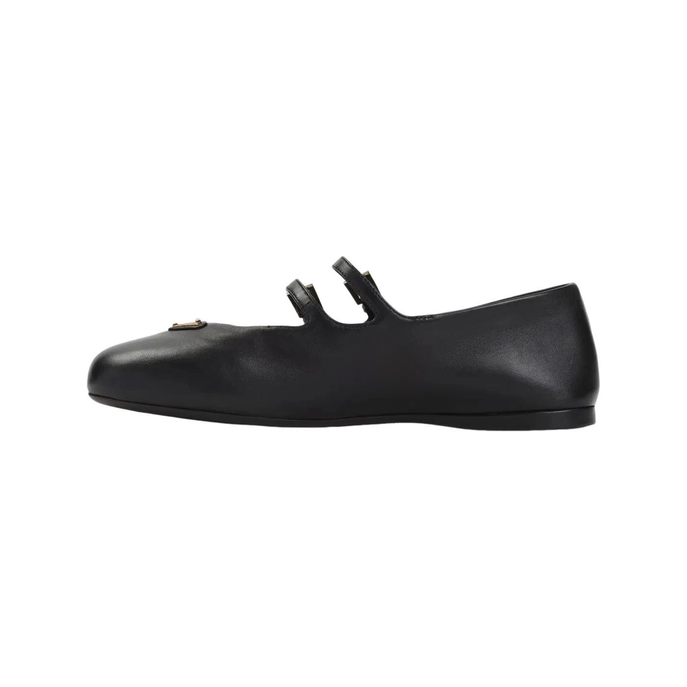 Prada PRADA $1100 Black Leather Ballerinas New & Authentic Size US 10 / IT 40 - 2 Thumbnail