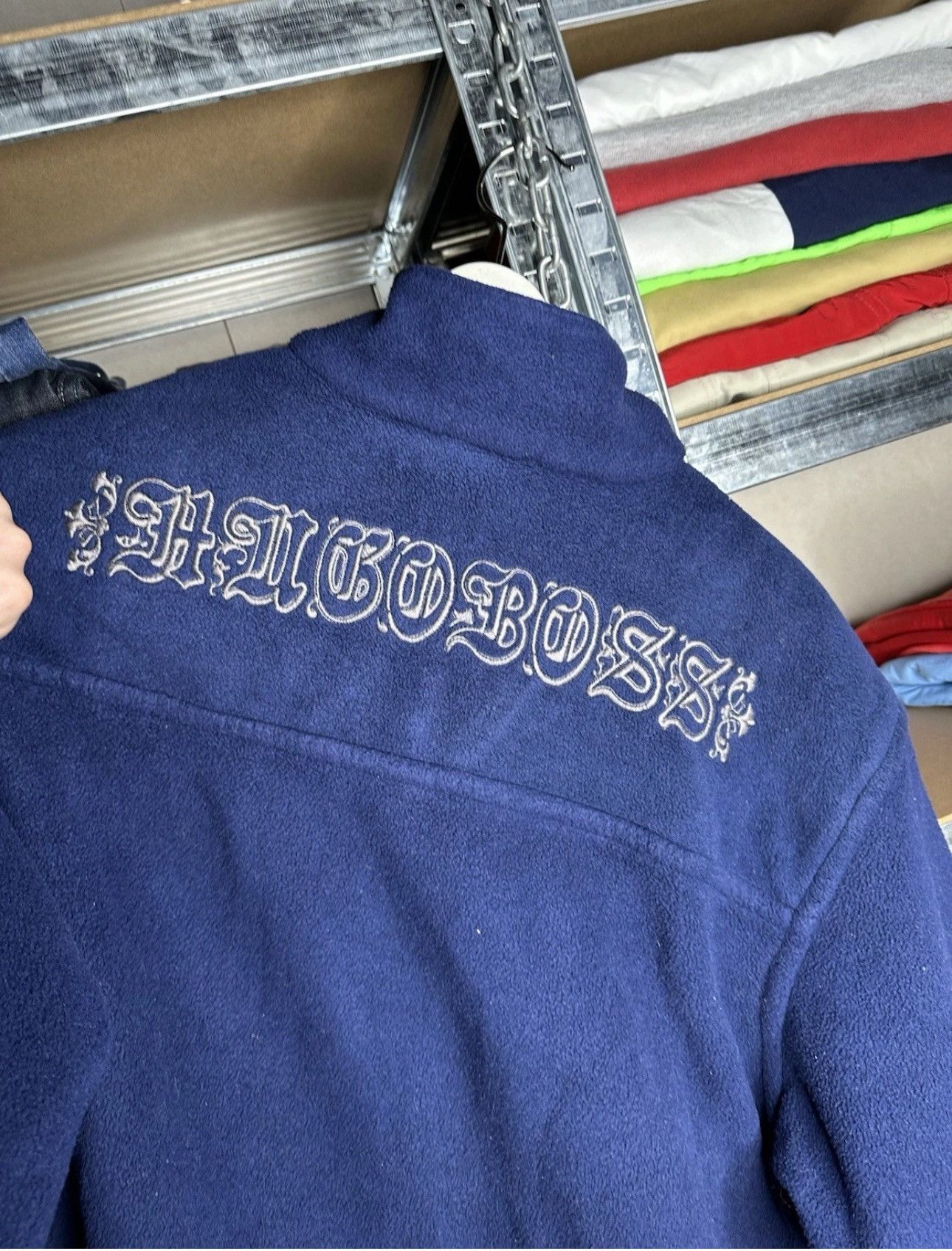 Hugo Boss Hugo Boss Fleece Zip 1/4 90's Vintage Y2k Rarest Sweatshirt Size US L / EU 52-54 / 3 - 3 Thumbnail