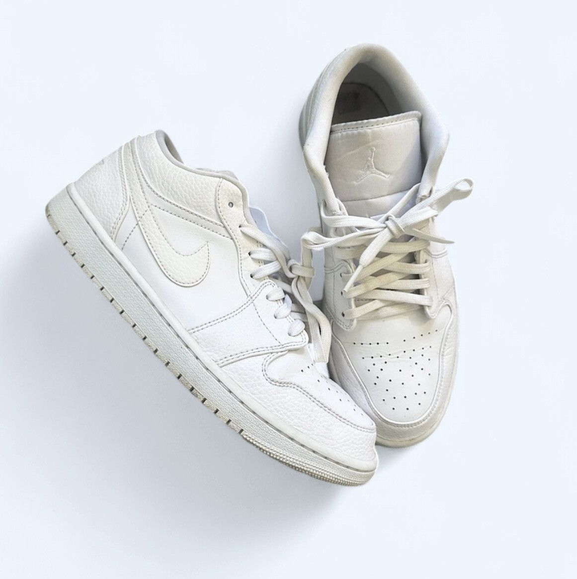 Nike Nike Air Jordan 1 Low White Men’s Sneakers Size 10.5 Size US 10.5 / EU 43-44 - 1 Thumbnail