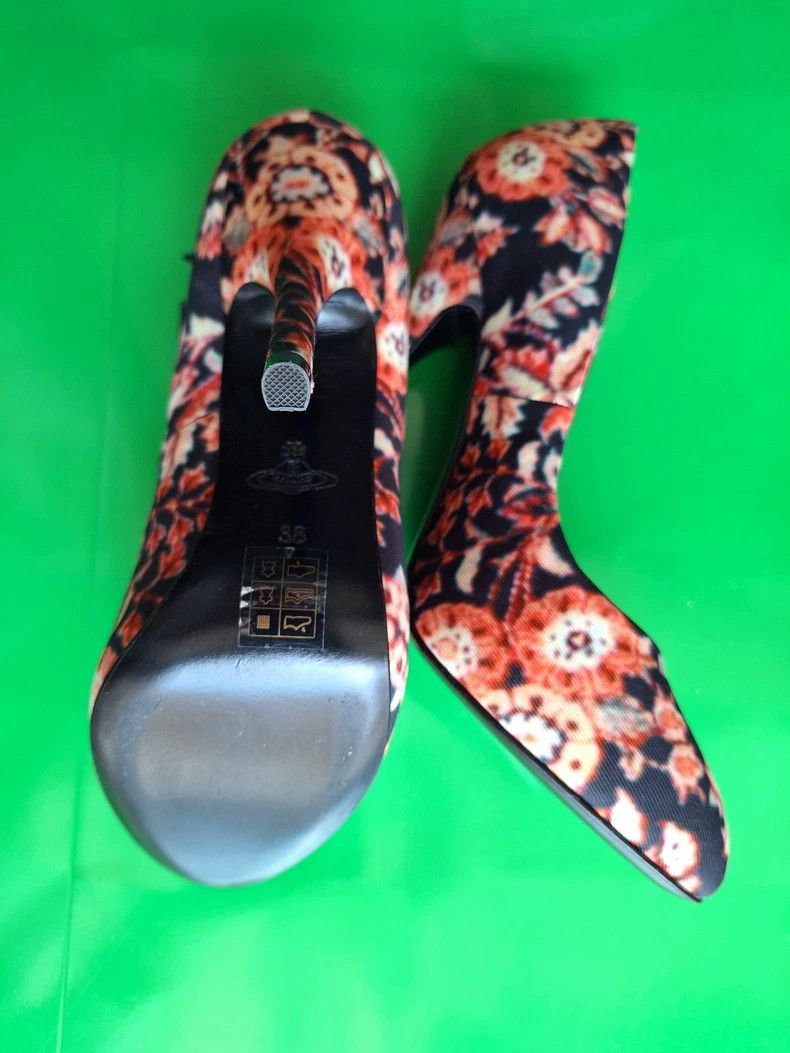 Vivienne Westwood vivienne westwood Floral high heels Size US 7.5 / IT 37.5 - 3 Thumbnail