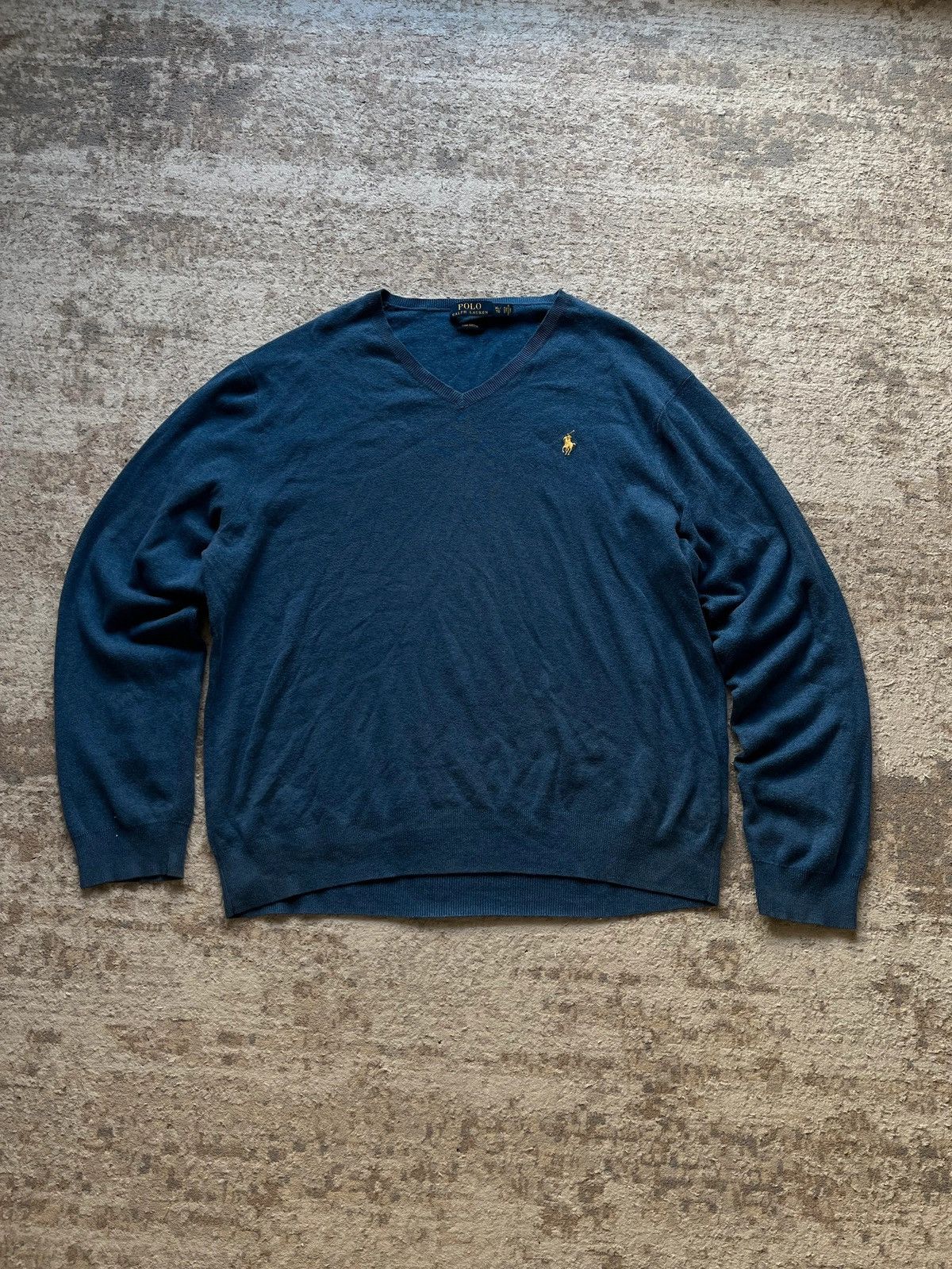 Polo Ralph Lauren Ralph Lauren Small Pony V-Neck 100% Pima Cotton Sz XL Size US XL / EU 56 / 4 - 1 Thumbnail