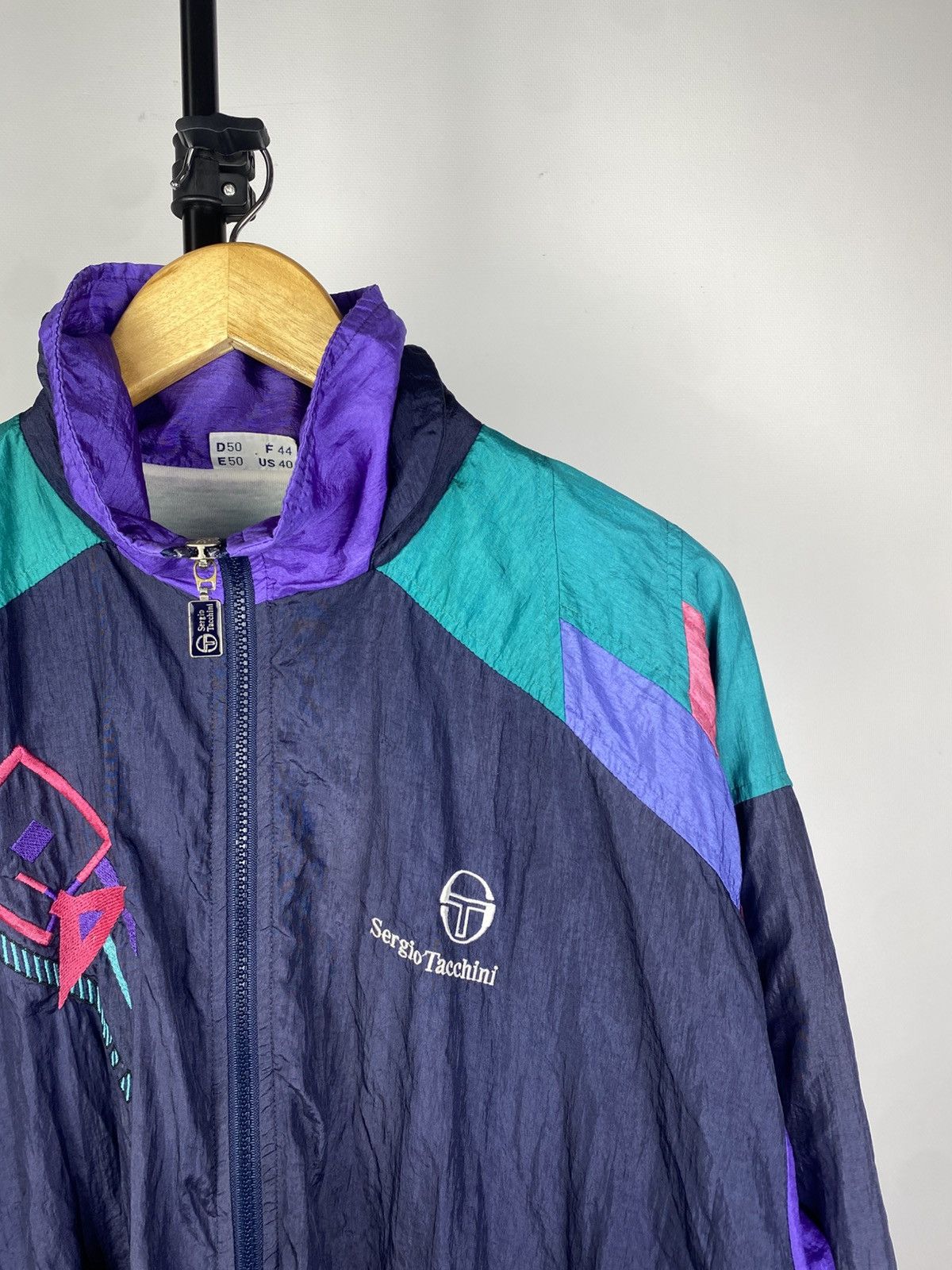 Sergio Tacchini × Vintage Vintage 90s Sergio Tacchini Lightweight Jacket Size US M / EU 48-50 / 2 - 4 Thumbnail