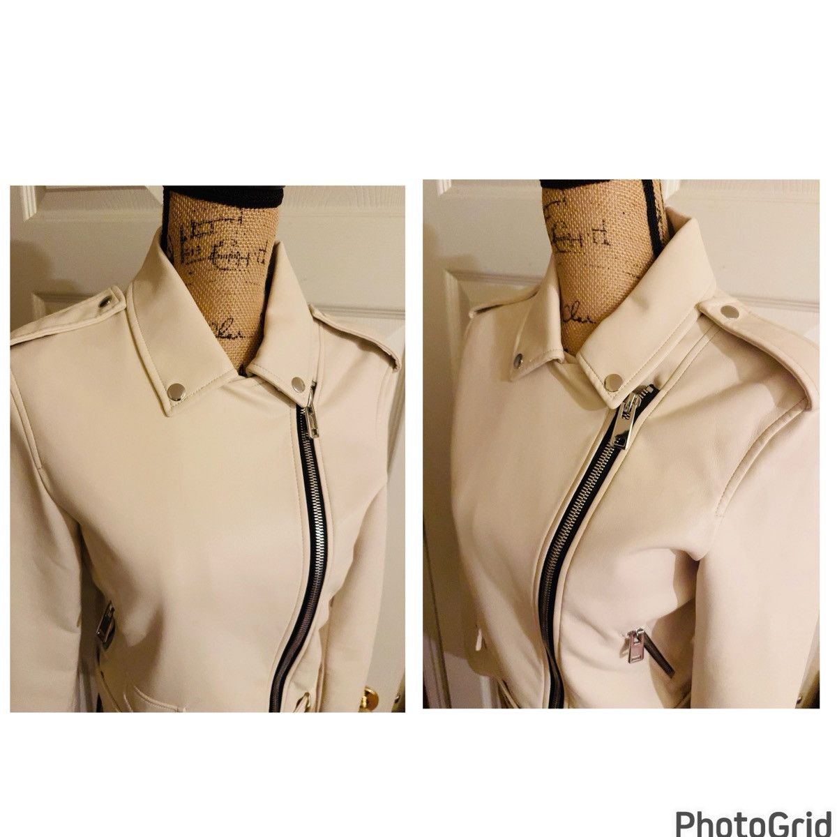 Mango MANGO Faux Leather Moto Jacket Size S / US 4 / IT 40 - 7 Thumbnail