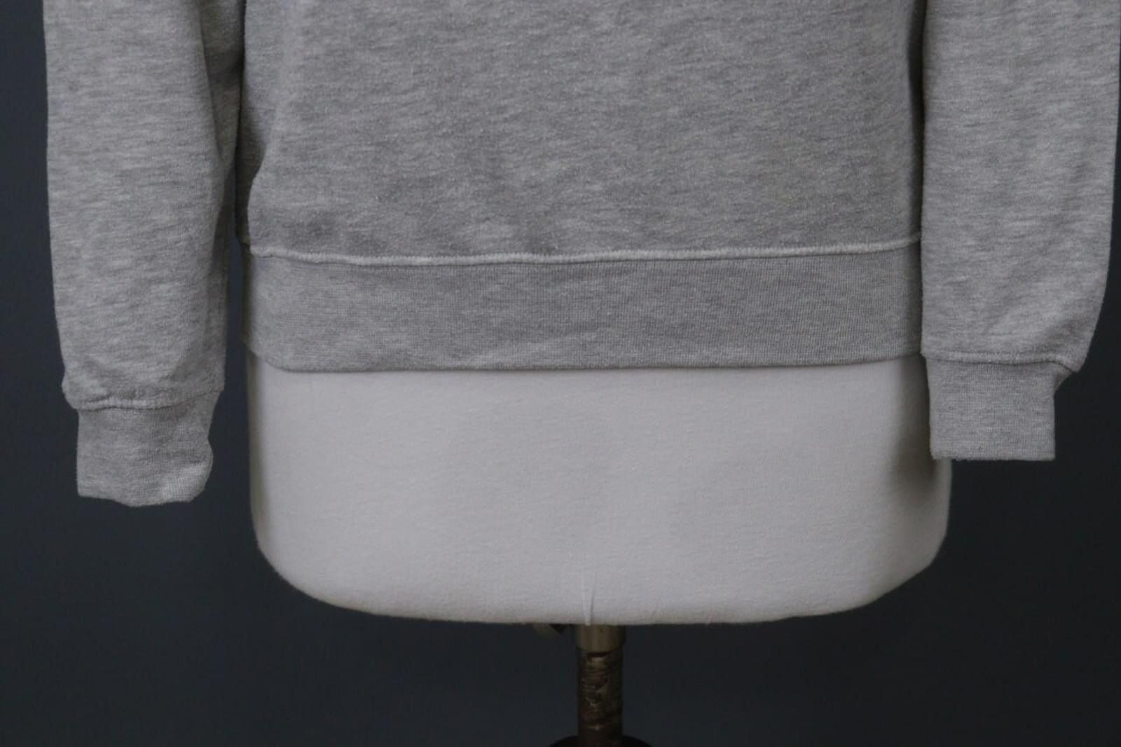 Designer Claudie Pierlot Gray Cotton Crew Neck Sweatshirt Size 1 Size M / US 6-8 / IT 42-44 - 3 Thumbnail