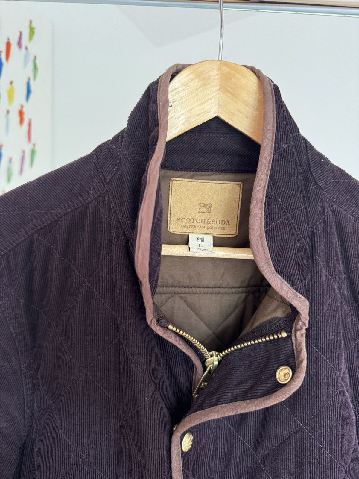 Scotch & Soda Scotch & Soda Corduroy Quilet Jacket Size US L / EU 52-54 / 3 - 6 Thumbnail