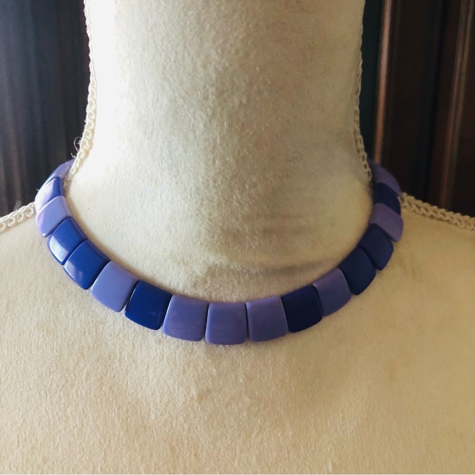 Monet Vintage Monet two tone purple disc choker necklace Size ONE SIZE - 2 Thumbnail