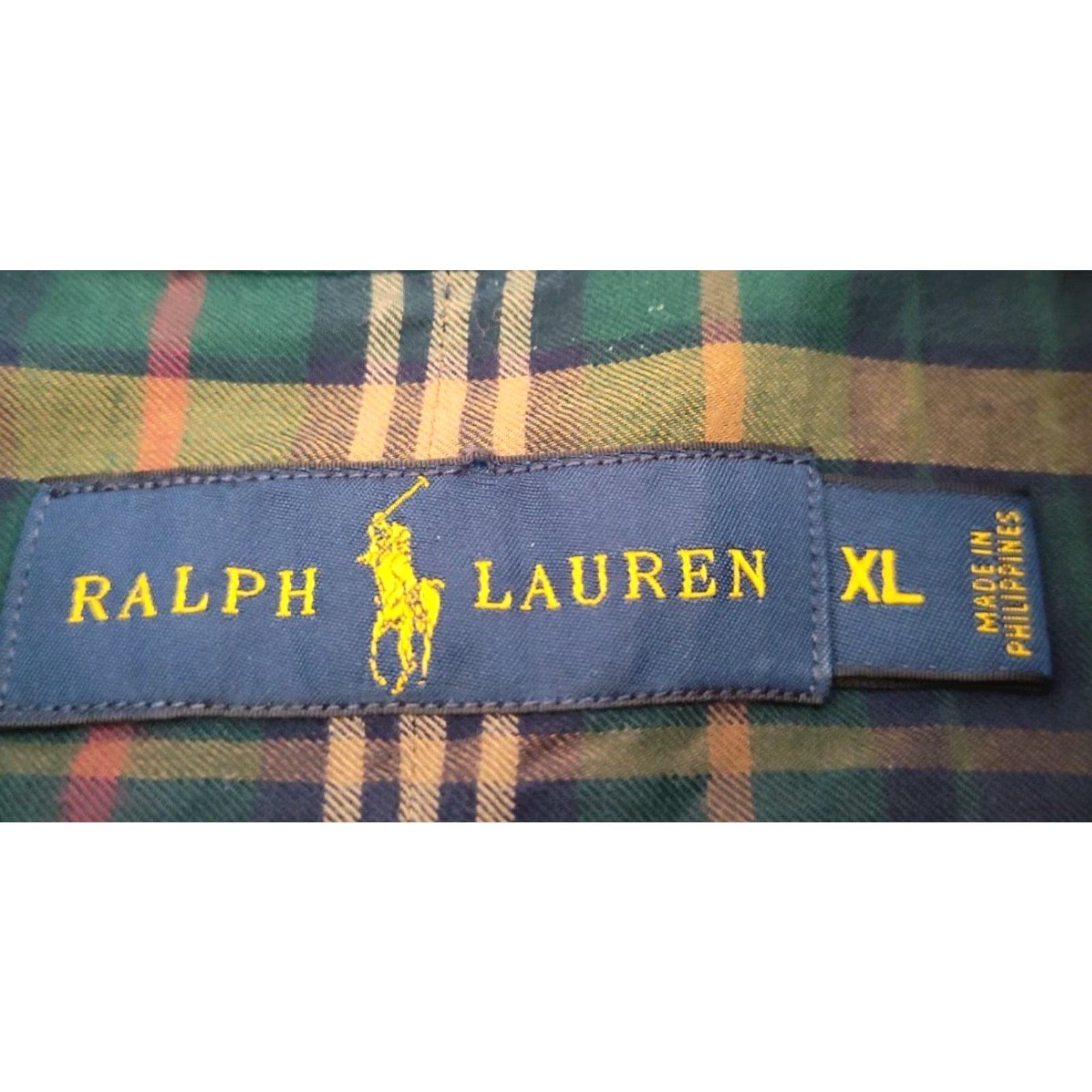 Polo Ralph Lauren VINTAGE Polo Ralph Lauren Shirt Men XL Button-Down Plaid Tartan Long Sleeve Casual Formal Summer Fall Winter Size US XL / EU 56 / 4 - 7 Thumbnail