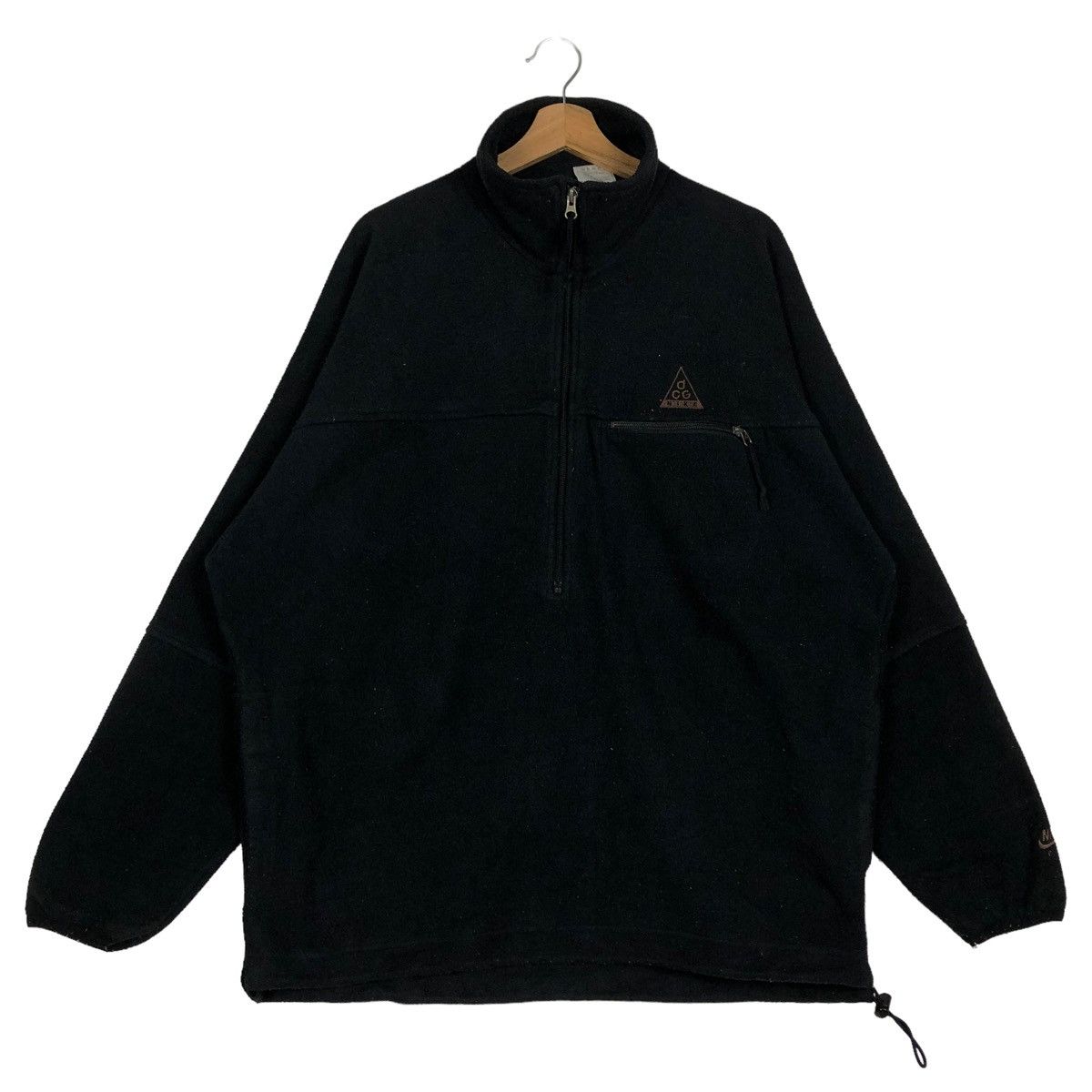 Nike ACG 🔥Iconic Black Vintage Fleece Pull Over Jacket Nike ACG Size US L / EU 52-54 / 3 - 1 Thumbnail