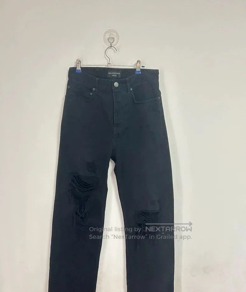Balenciaga Balenciaga Distressed Denim Jeans XS. Size US 26 / EU 42 - 1 Thumbnail