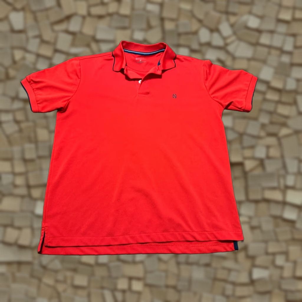Izod IZOD Shirt Polo Shirt, Men's Medium Red Short Sleeve, Logo, Casual Golf, Regular, Polyester, IZOD Size US M / EU 48-50 / 2 - 1 Thumbnail