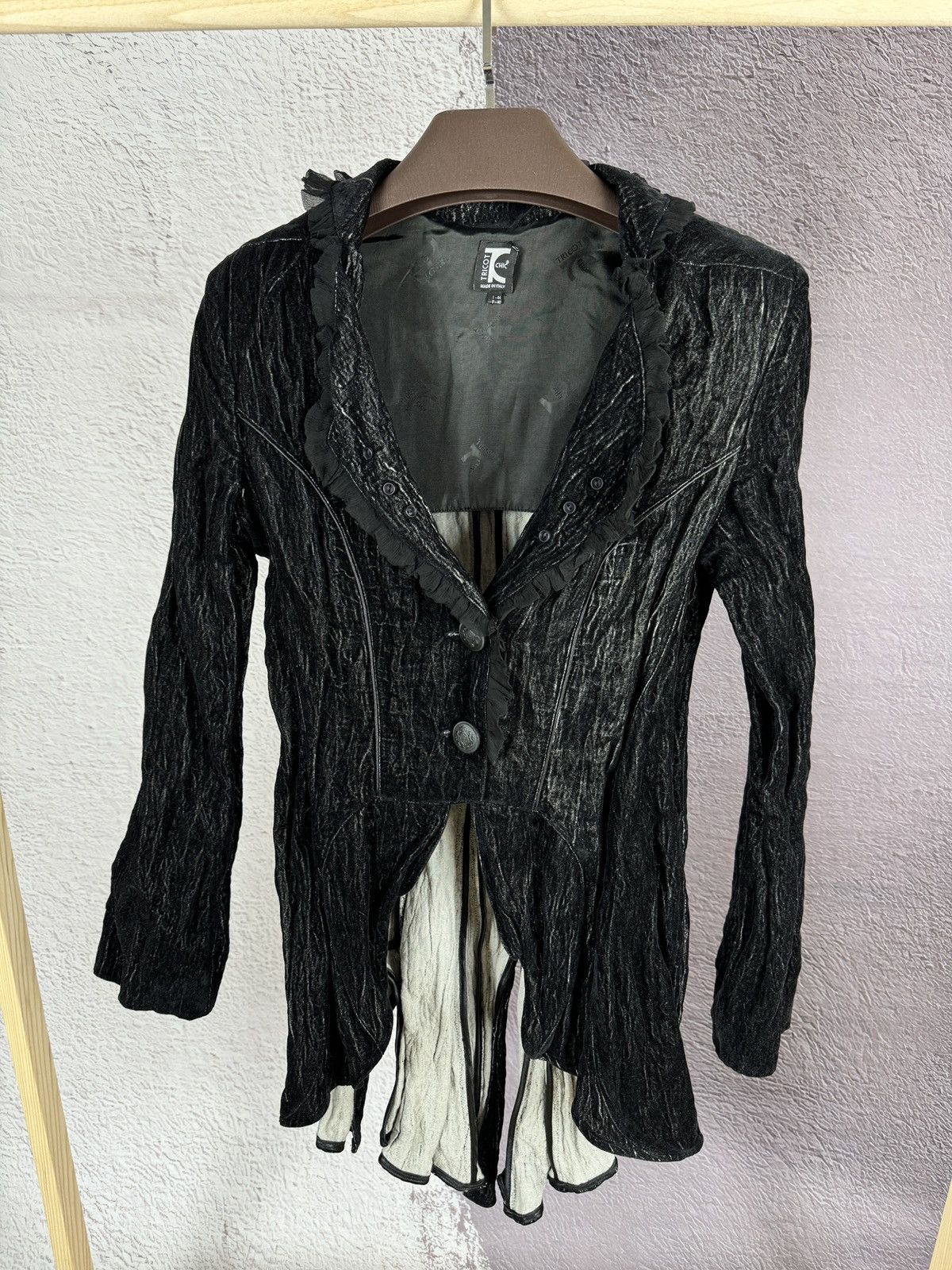 Other Tricot Chic Avant Garde shrunken hi-fashion jacket Italy Size M / US 6-8 / IT 42-44 - 2 Thumbnail