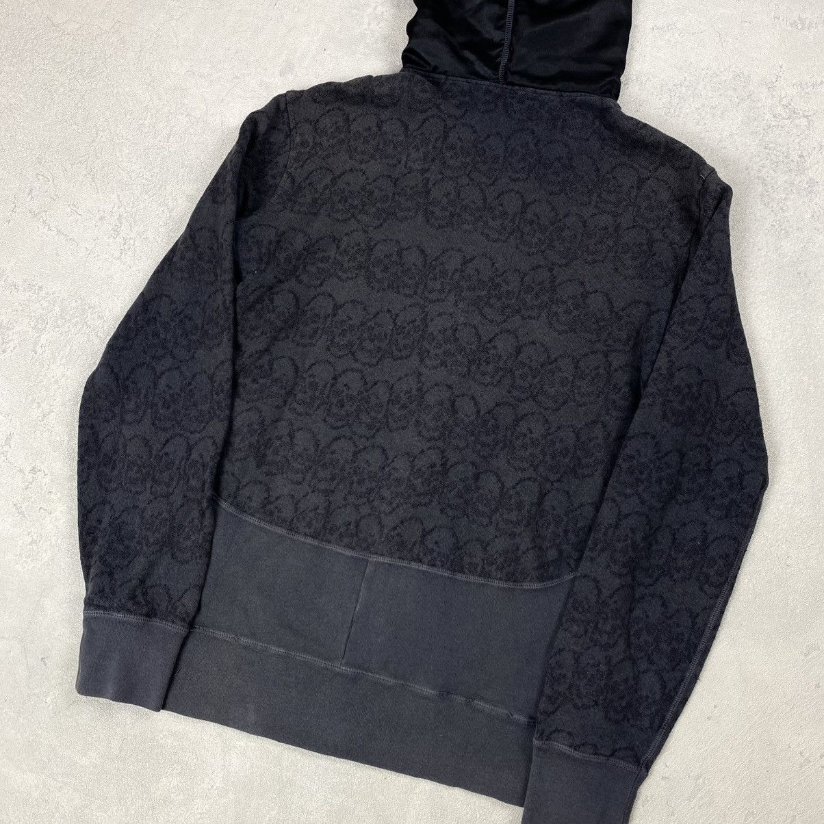 14th Addiction Japanese Heritage Stone Skull Pattern Zip Hoodie Sweatshirt Size US M / EU 48-50 / 2 - 10 Thumbnail