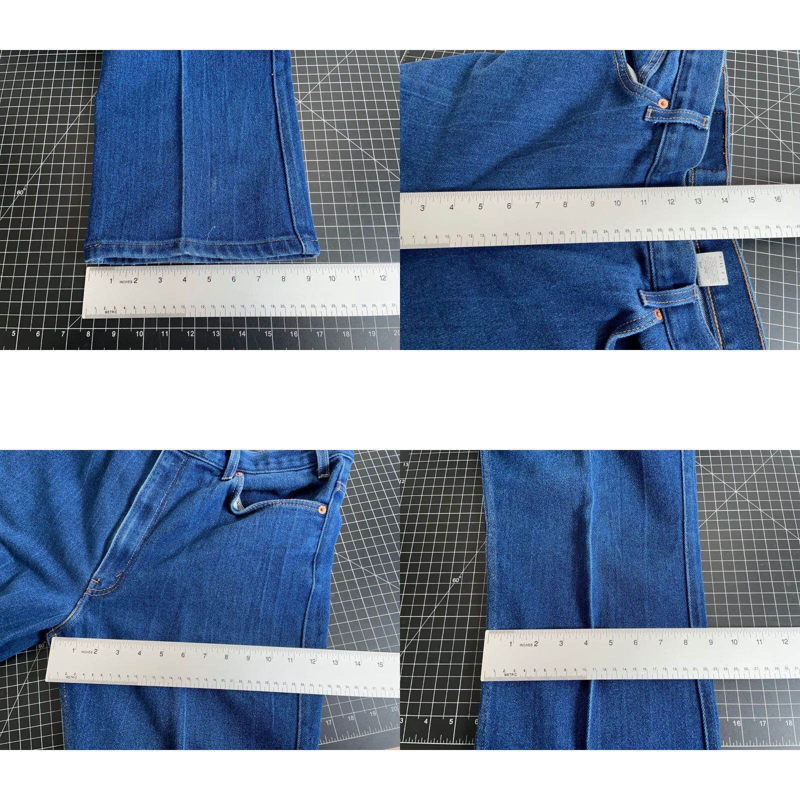 Levi's VTG Yes Levi's 517 Bootcut Jeans 38 x 29 40 x 32 Tag Blue Black Tab Denim Dark Cotton Cotton Blend Zip 5-Pocket Design Inseam 29 in Cream? (No) Size US 38 / EU 54 - 8 Thumbnail
