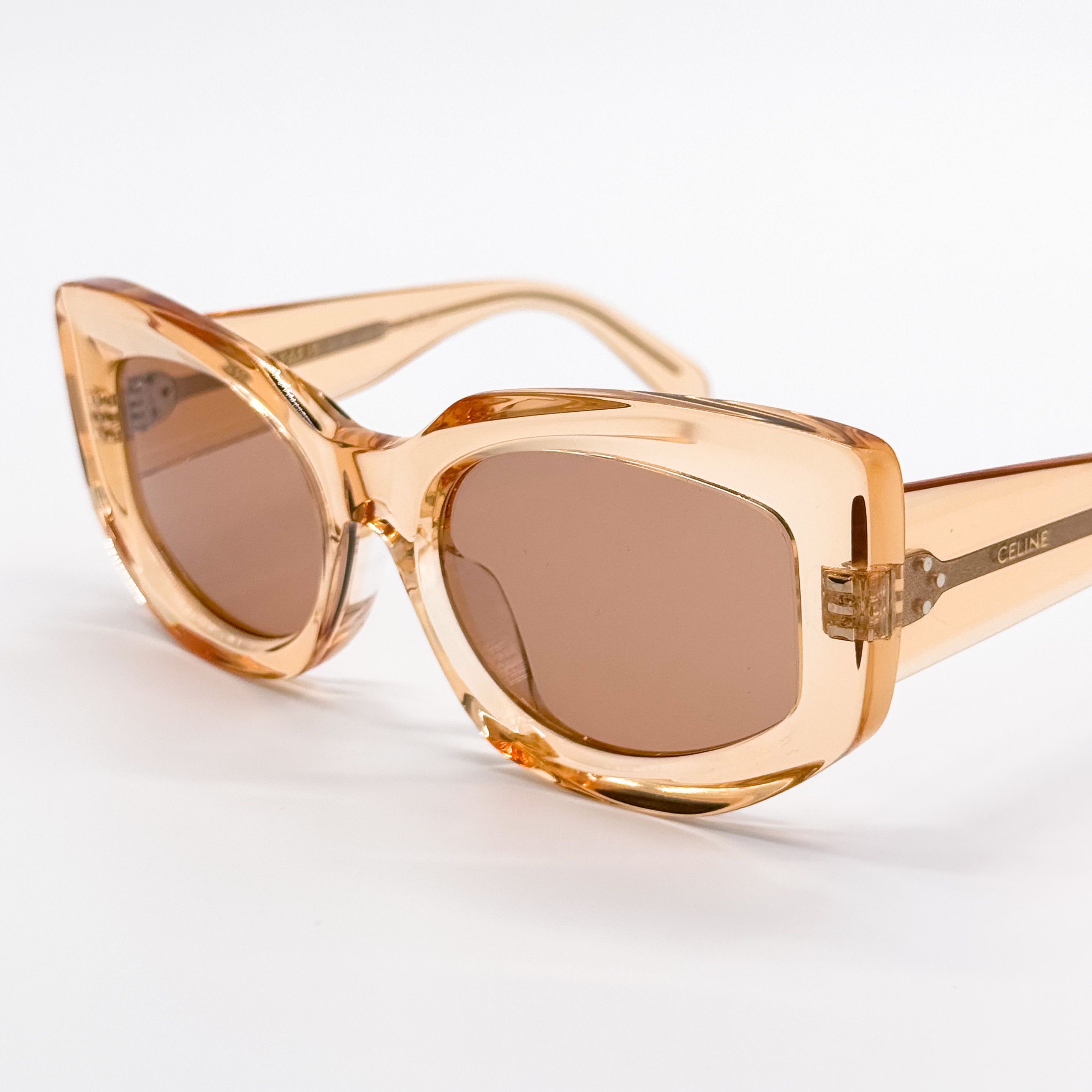 Celine NEW CELINE CL40277F 42J WOMEN ORANGE BROWN SUNGLASSES CELINE Size ONE SIZE - 5 Thumbnail