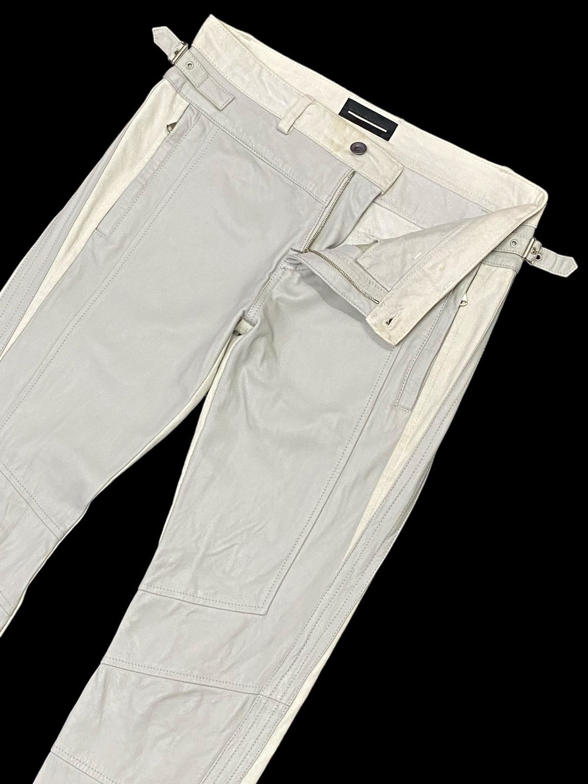 Diesel Diesel Black Gold Denim Trimmed Leather Pants Size US 30 / EU 46 - 21 Thumbnail