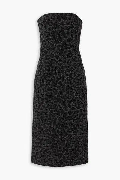 o1y0226 Midi Dress in Black/Dark Gray