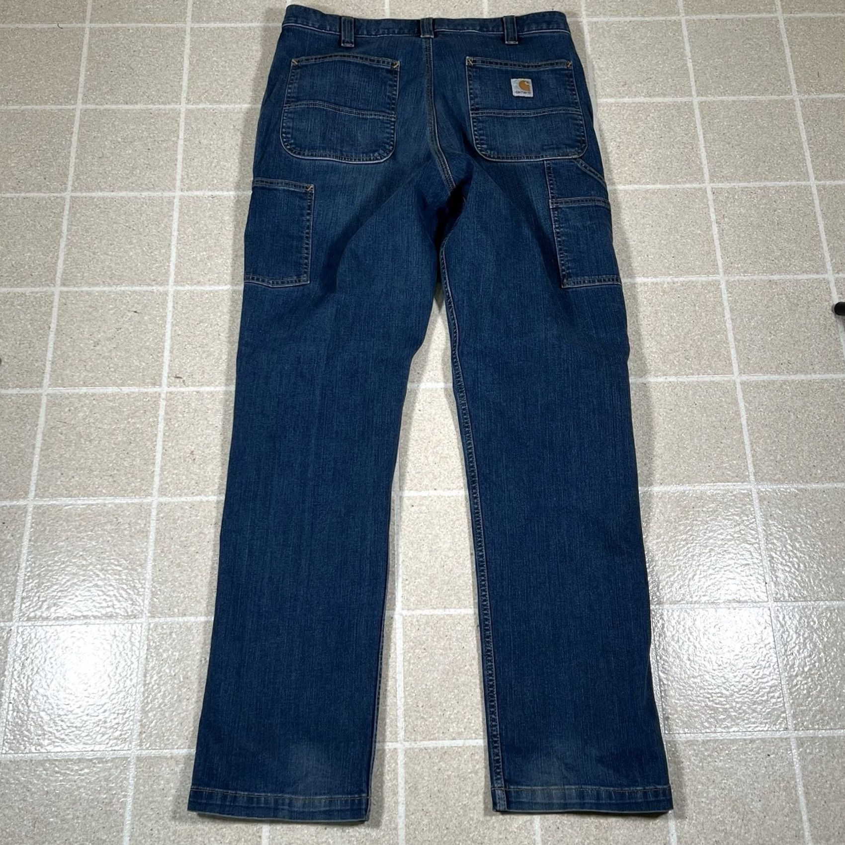 Carhartt Carhartt Jeans Mens 36x34 Relaxed Fit Carpenter Work Blue Size US 36 / EU 52 - 2 Thumbnail