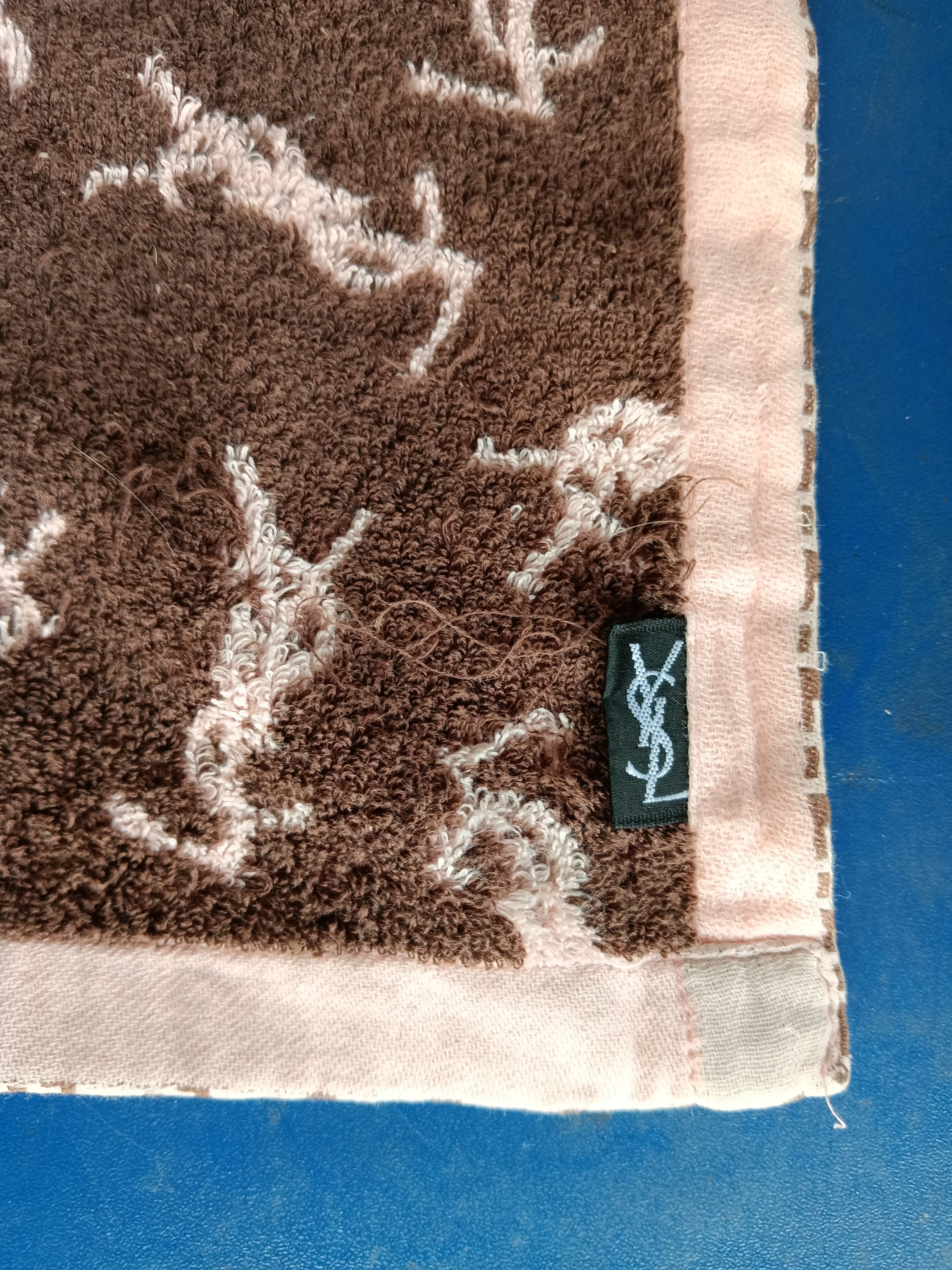 Vintage × Yves Saint Laurent YSL monogram hand towel Size ONE SIZE - 3 Thumbnail