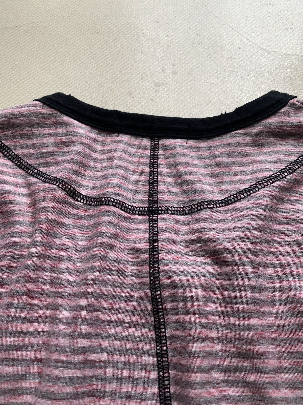 Diet Butcher Slim Skin Diet Butcher S/S09 “GASP” Cobain stripe distressed t-shirt Size US S / EU 44-46 / 1 - 3 Thumbnail