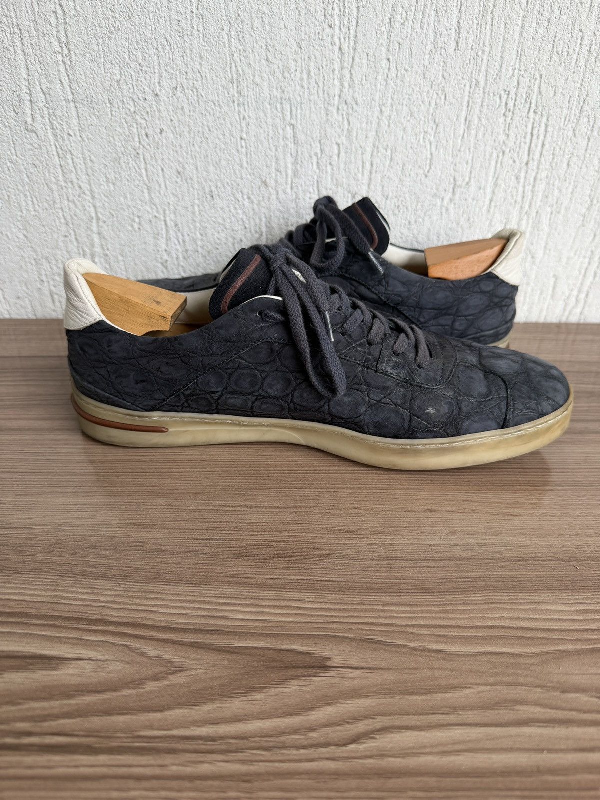 Loro Piana Crocodile embossed 70's walk sneaker Size US 9 / EU 42 - 15 Thumbnail