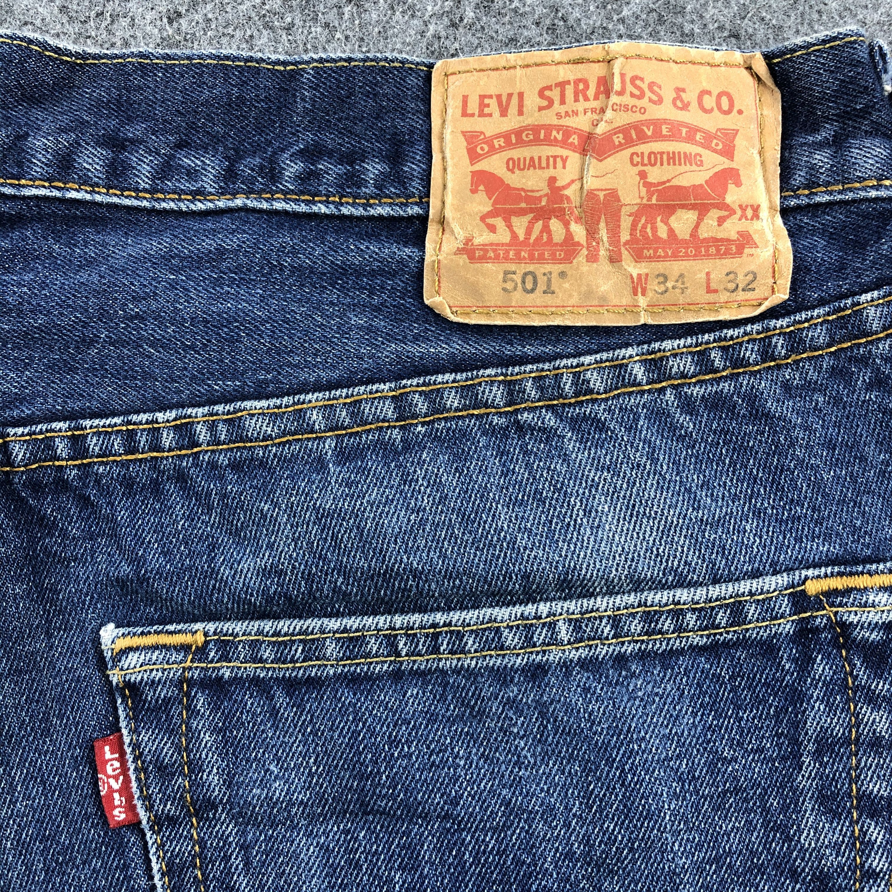 Levi's Vintage Blue Levis 501 Jeans-JM1004 Size US 35 - 6 Thumbnail